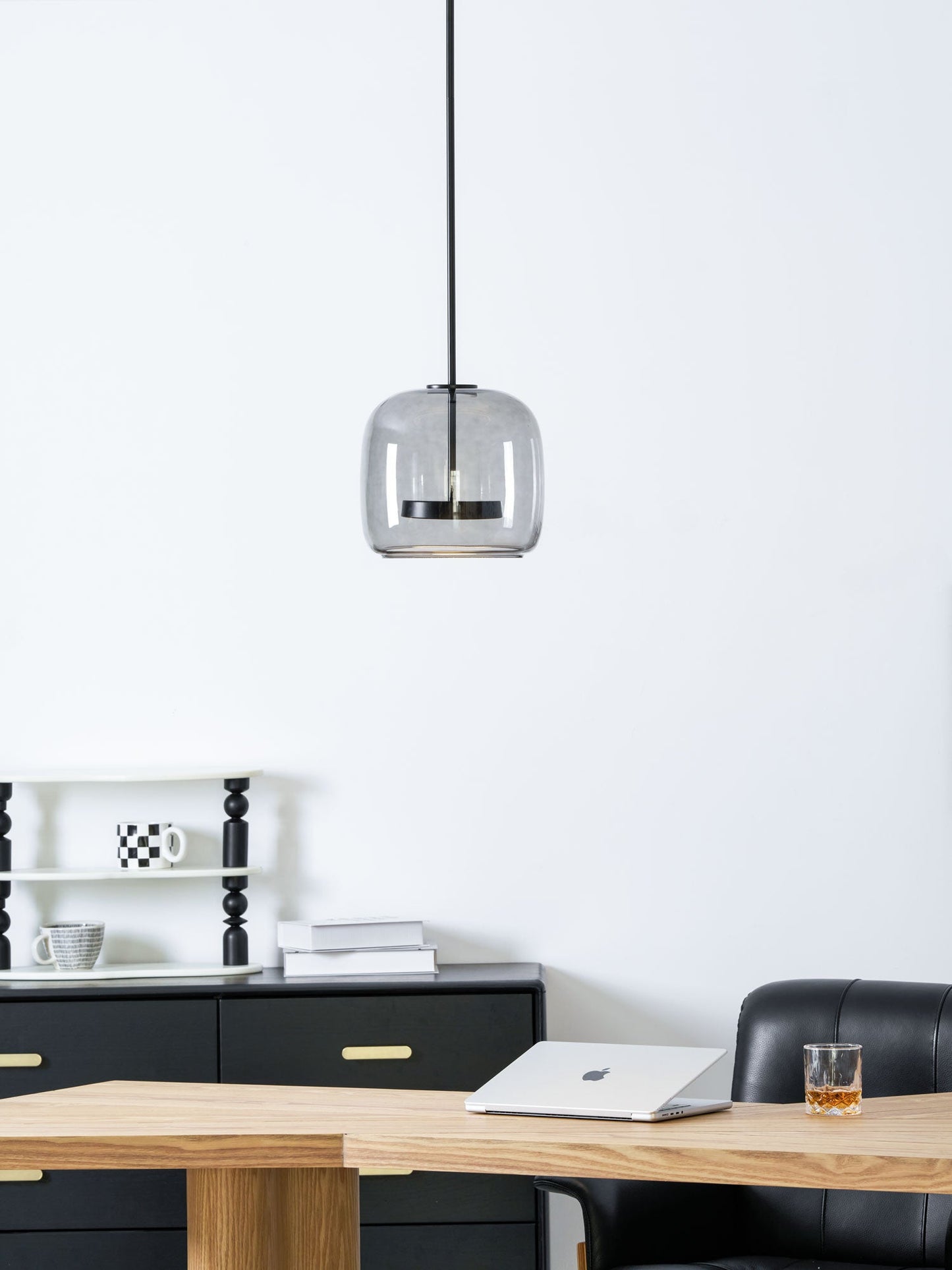 Vianca | Clear Glass Pendant Lamp Modern Bedroom Entryway Light