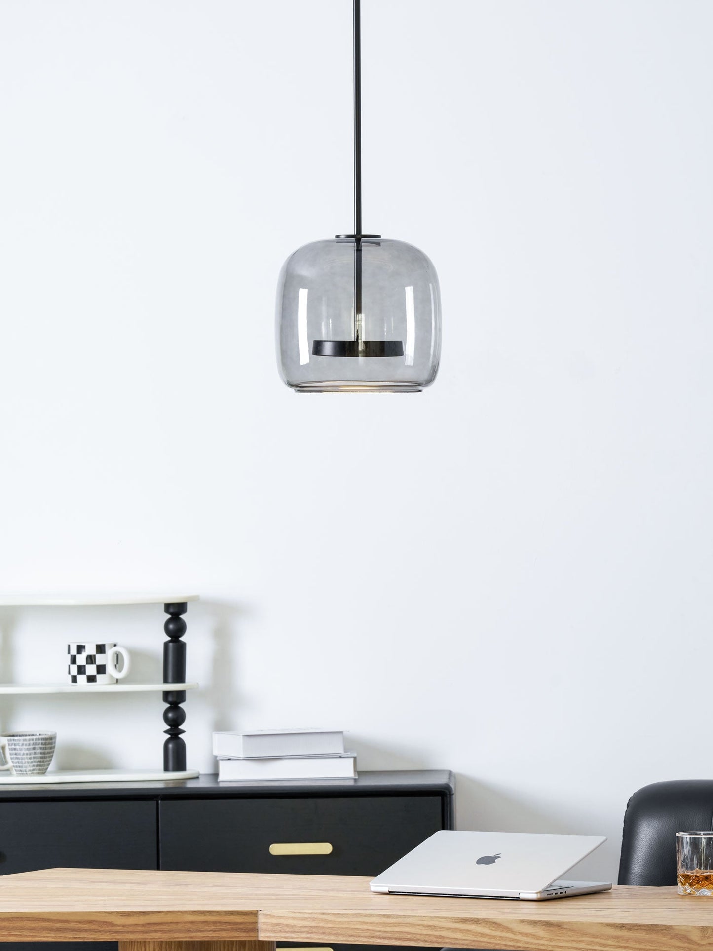 Vianca | Clear Glass Pendant Lamp Modern Bedroom Entryway Light