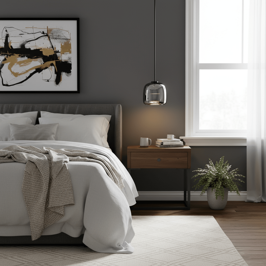 Vianca | Clear Glass Pendant Lamp Modern Bedroom Entryway Light