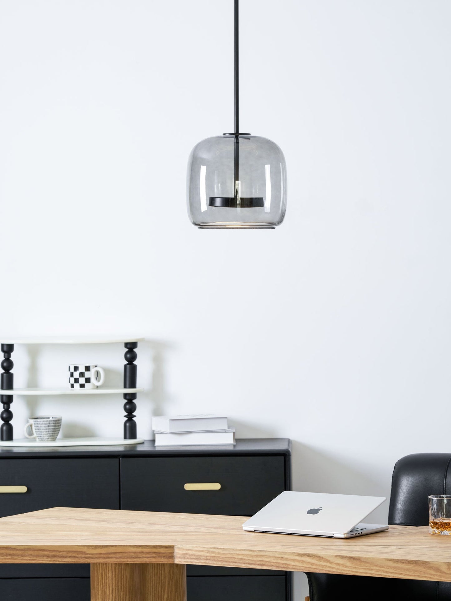 Vianca | Clear Glass Pendant Lamp Modern Bedroom Entryway Light