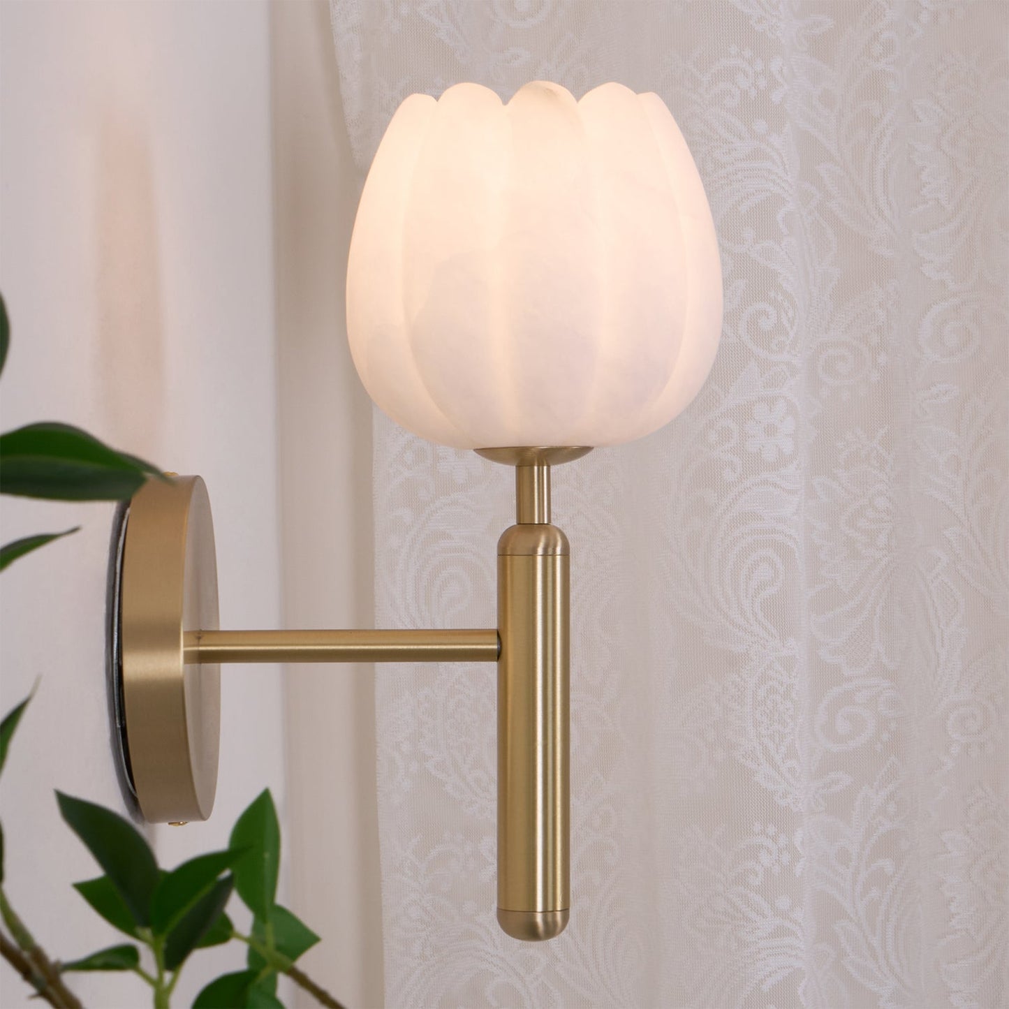 Ezra | Wall Lamp Flower-Shaped Metal Indoor Lighting for Hallway or Office