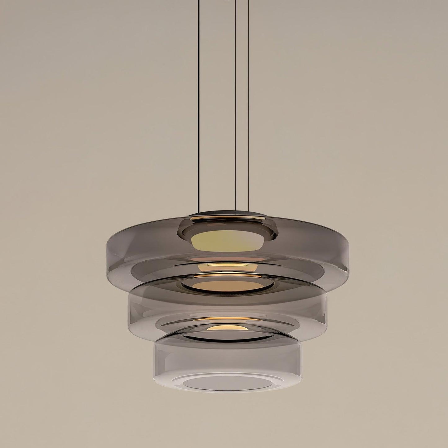 Lars | Smoked Glass LED Minimalist Pendant Light