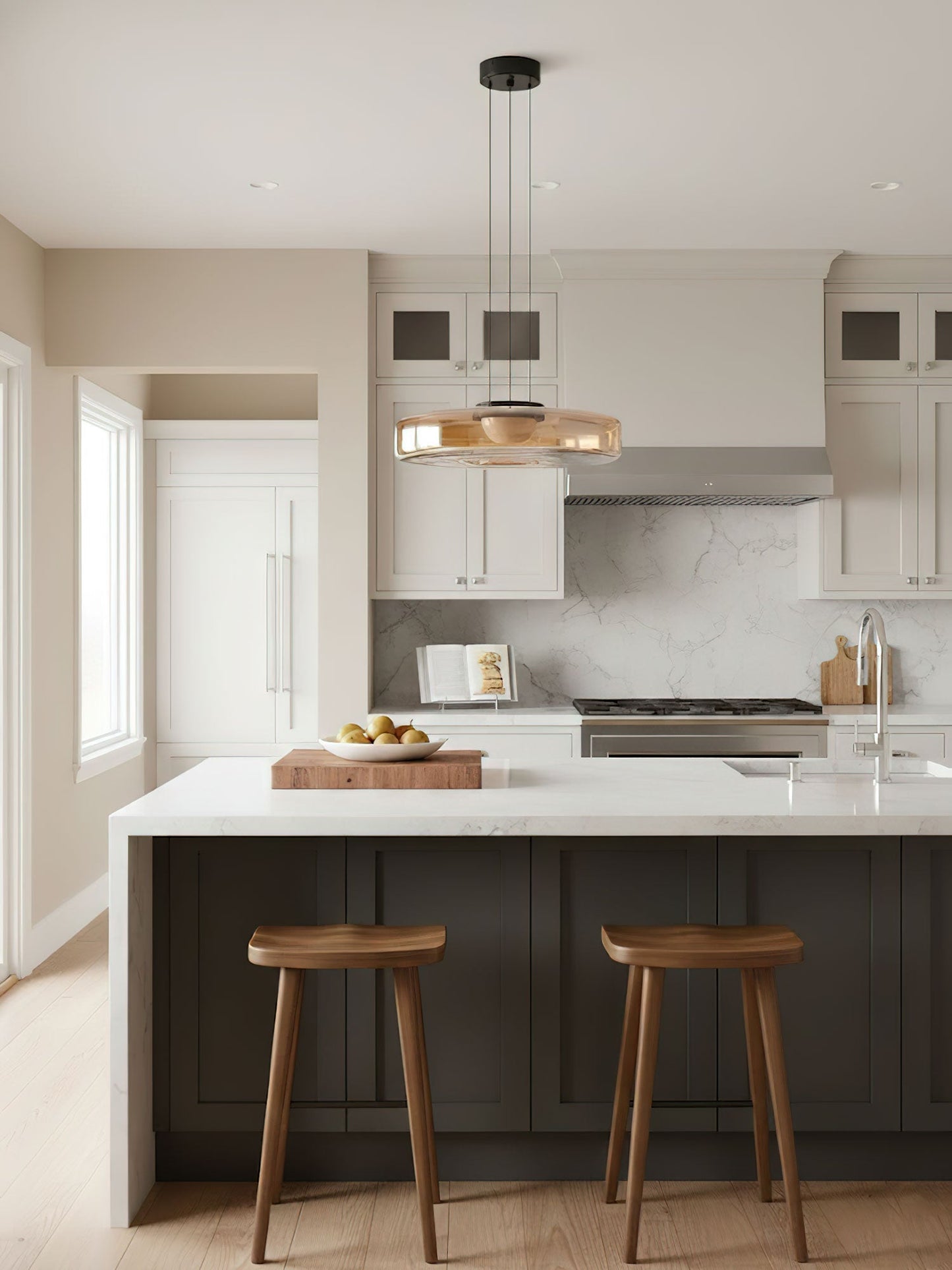 Lars | Smoked Glass LED Minimalist Pendant Light