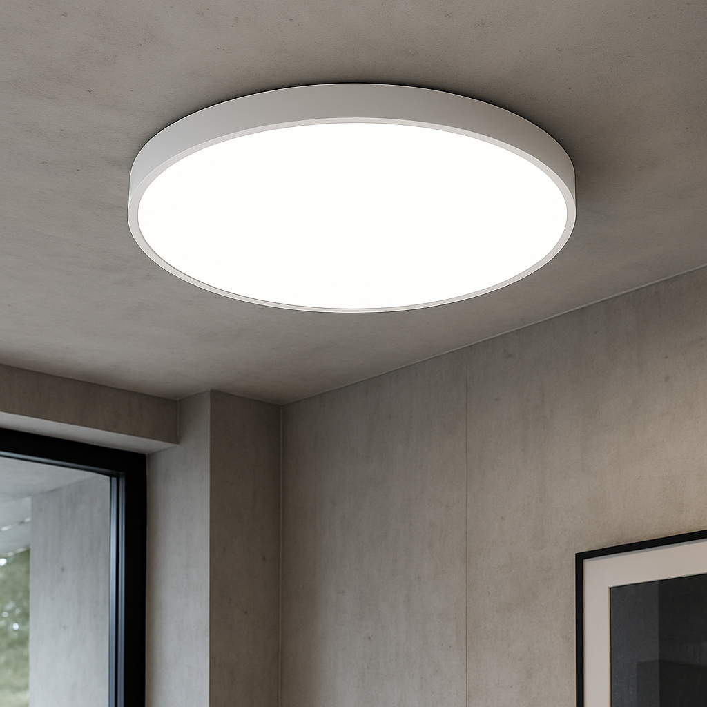 Modern Ceiling Lamp | Round LED, Thin Profile