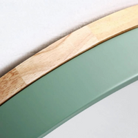 Modern Ceiling Lamp | Round LED with Wood Details