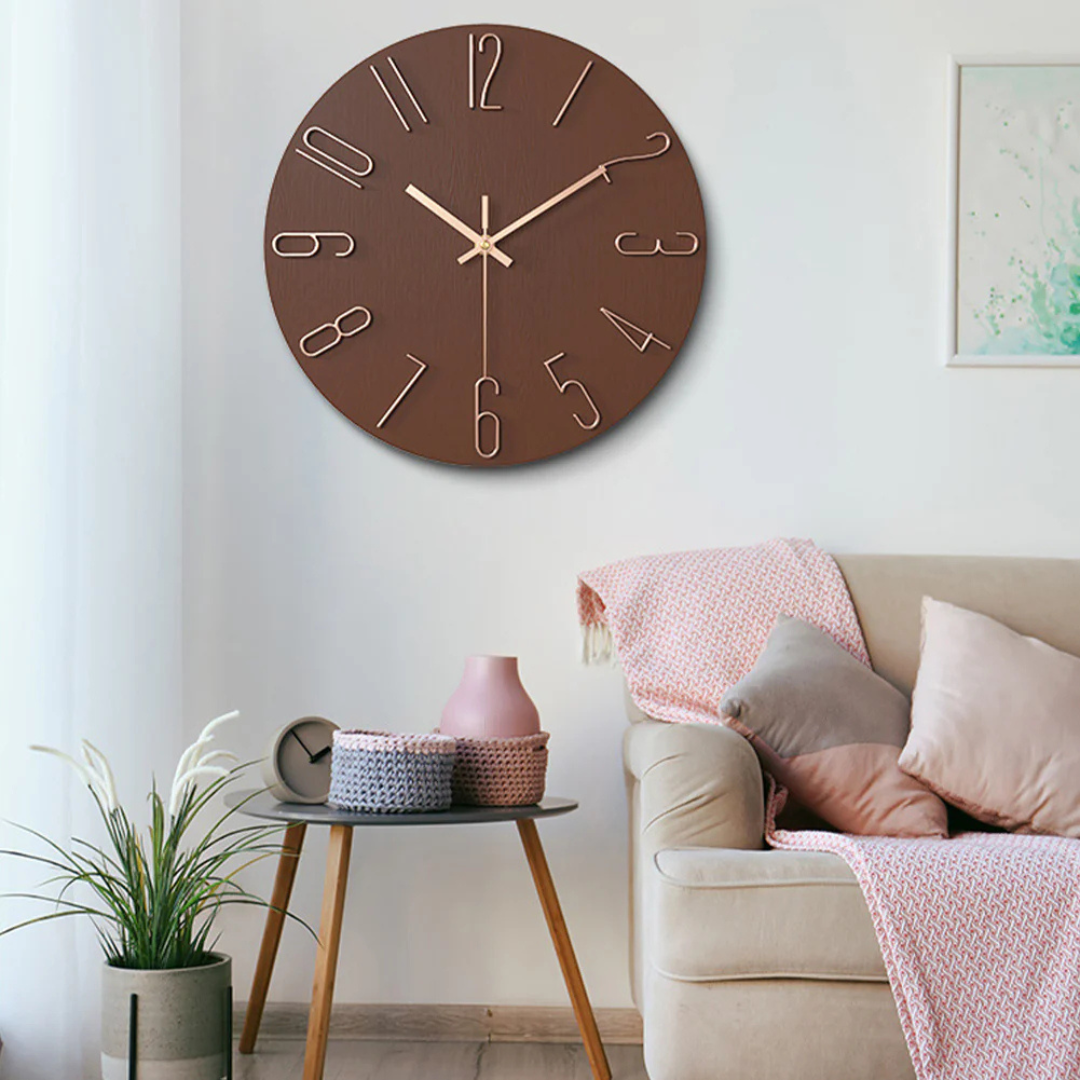 Simon | Modern Minimalist Silent Quartz Wall Clock