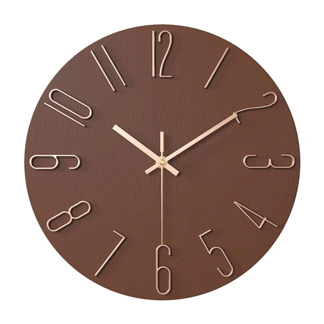 Simon | Modern Minimalist Silent Quartz Wall Clock