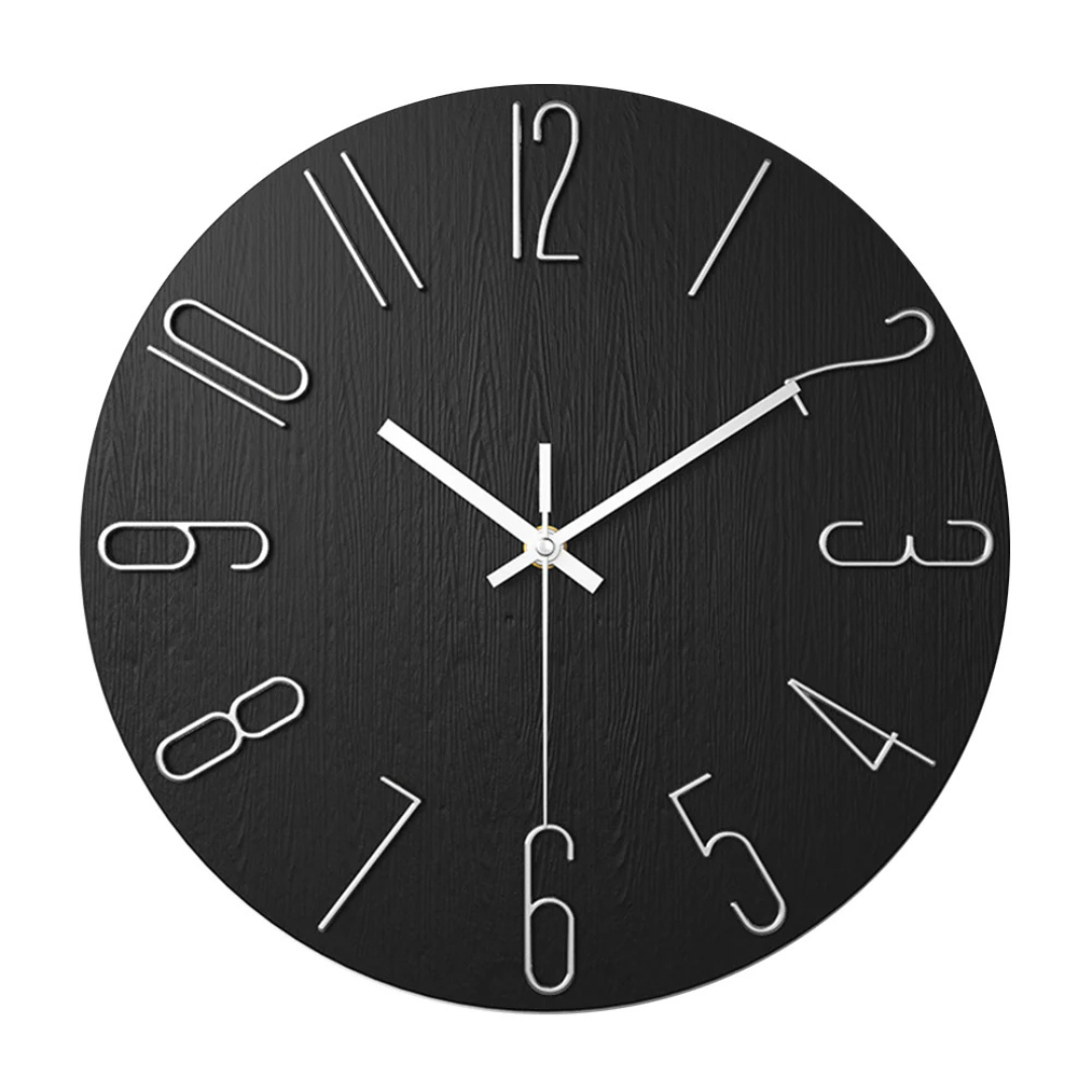 Simon | Modern Minimalist Silent Quartz Wall Clock