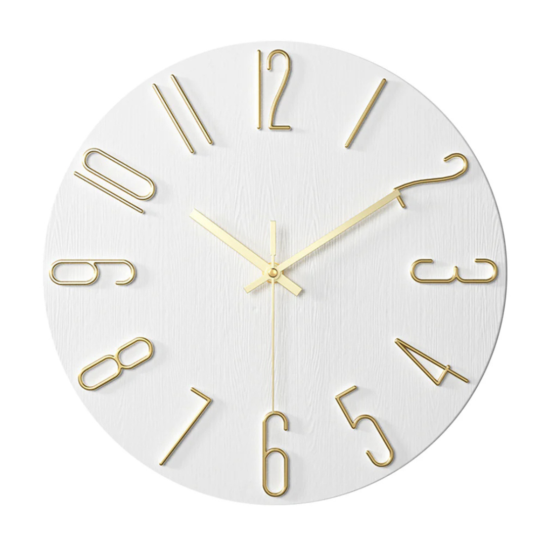 Simon | Modern Minimalist Silent Quartz Wall Clock
