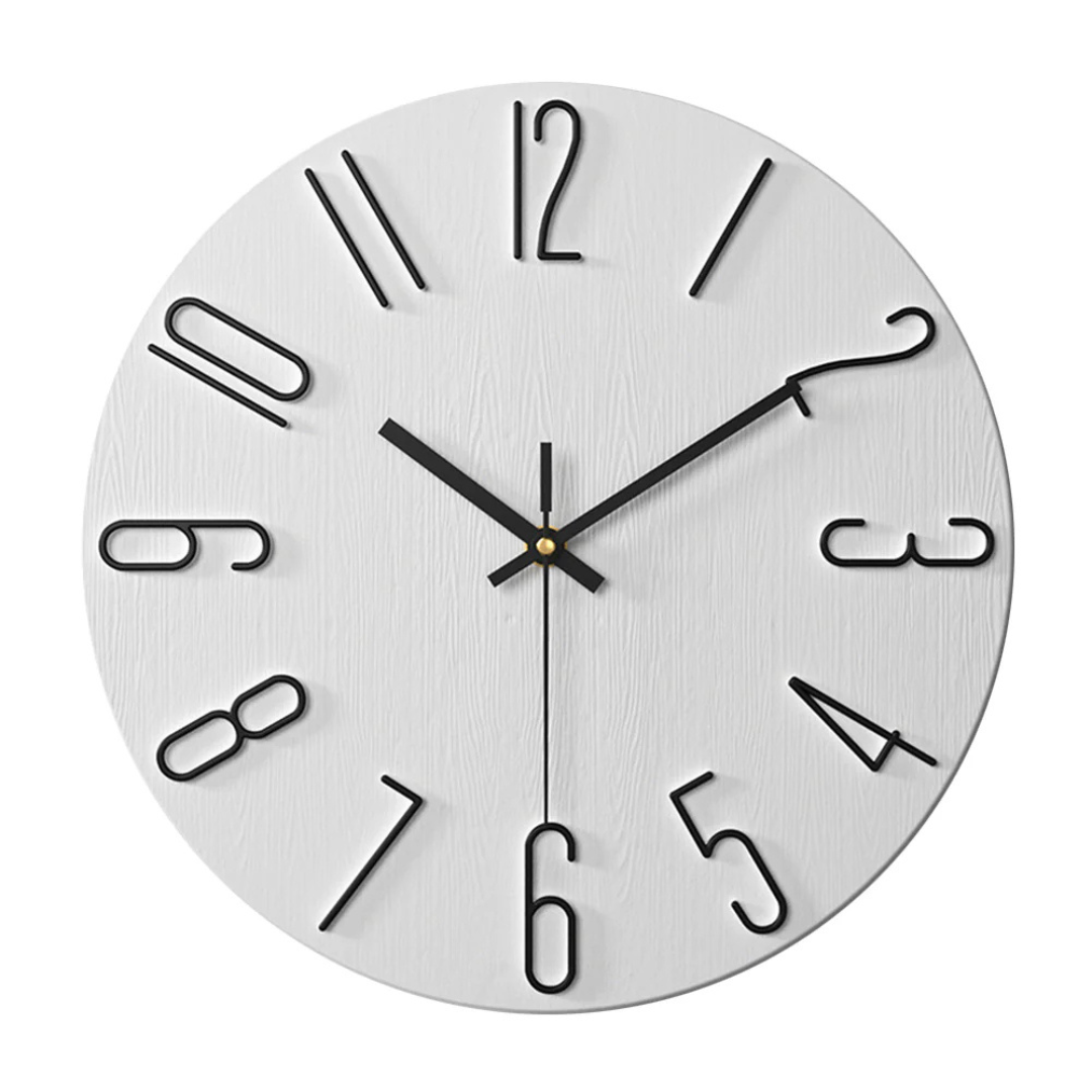 Simon | Modern Minimalist Silent Quartz Wall Clock