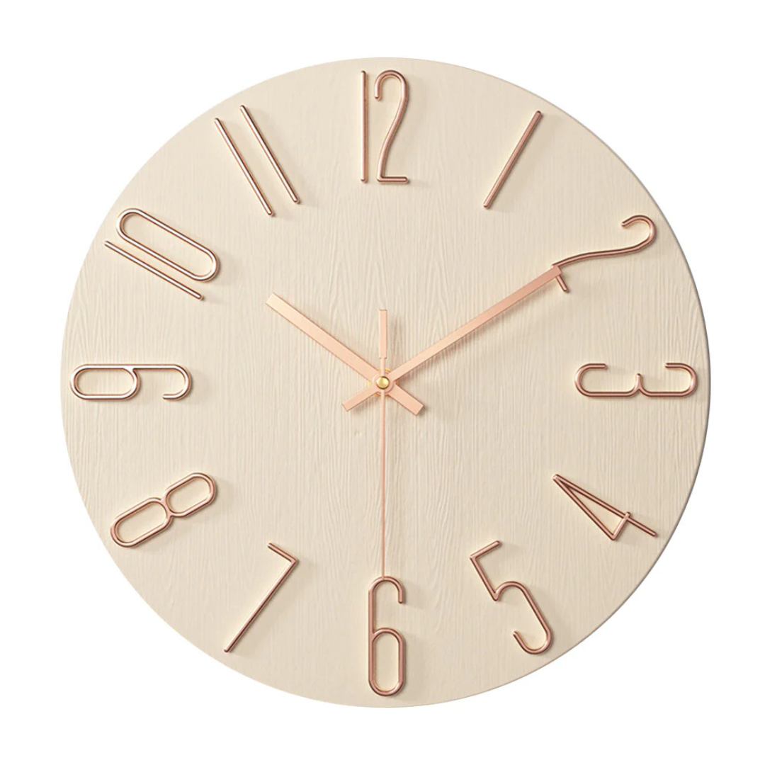 Simon | Modern Minimalist Silent Quartz Wall Clock