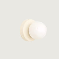 Modern Wall Lamp | Round Glass Globe with Metal Base