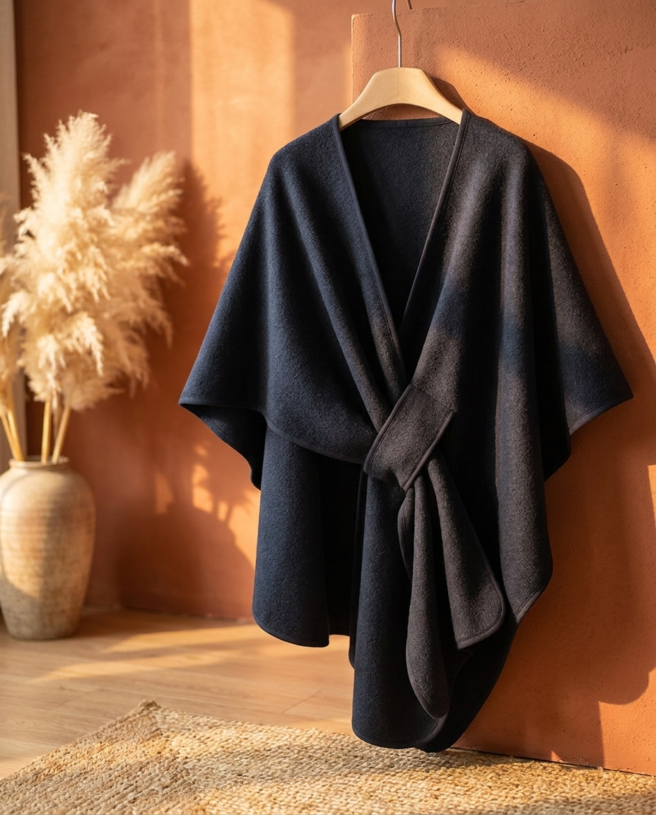 Fleece Wrap Shawl for Layering - Office to Evening