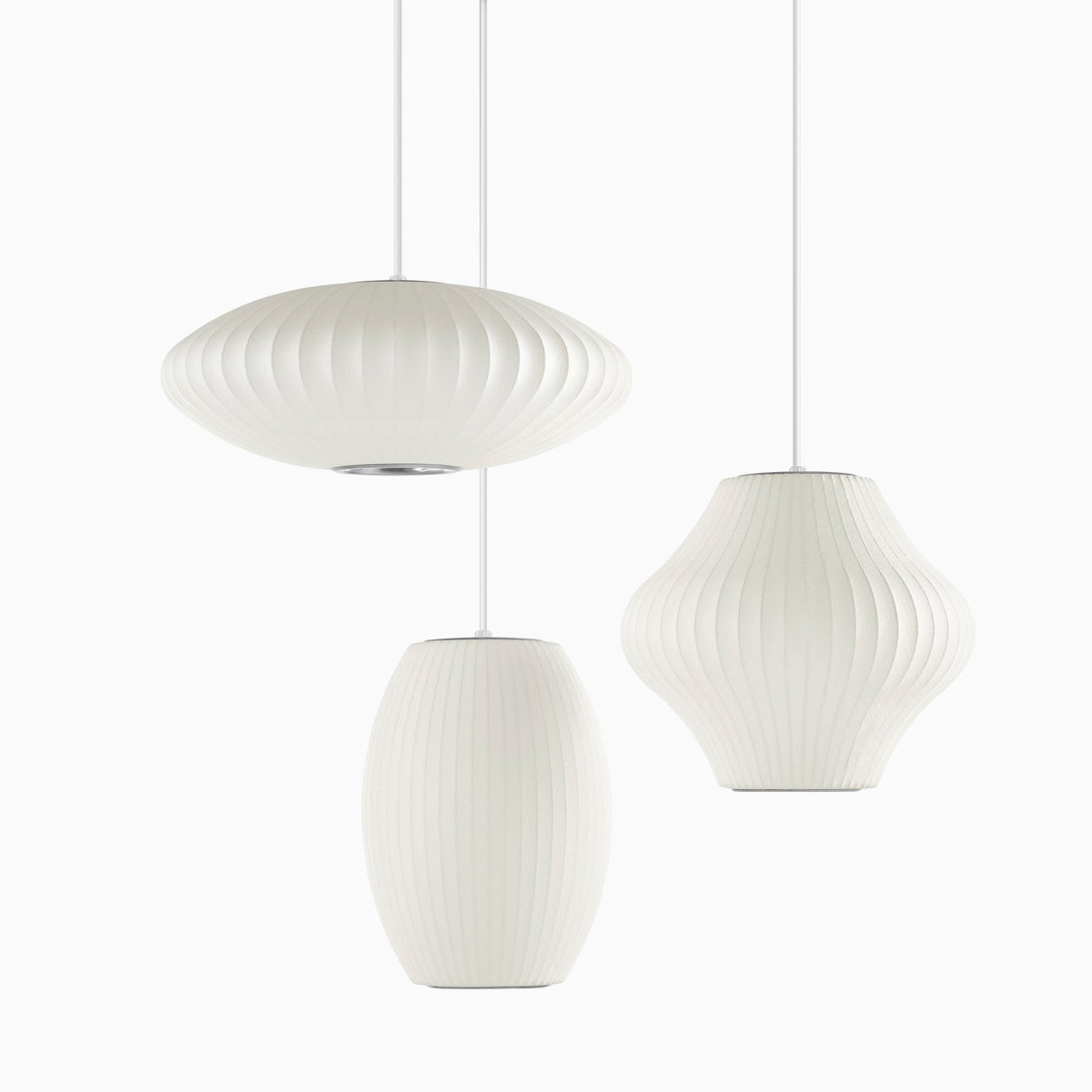 Nyla | Modern Glass Glow Pendant Light Living Room