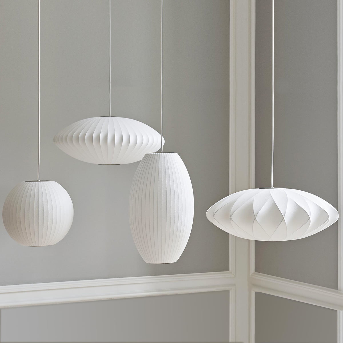 Nyla | Modern Glass Glow Pendant Light Living Room