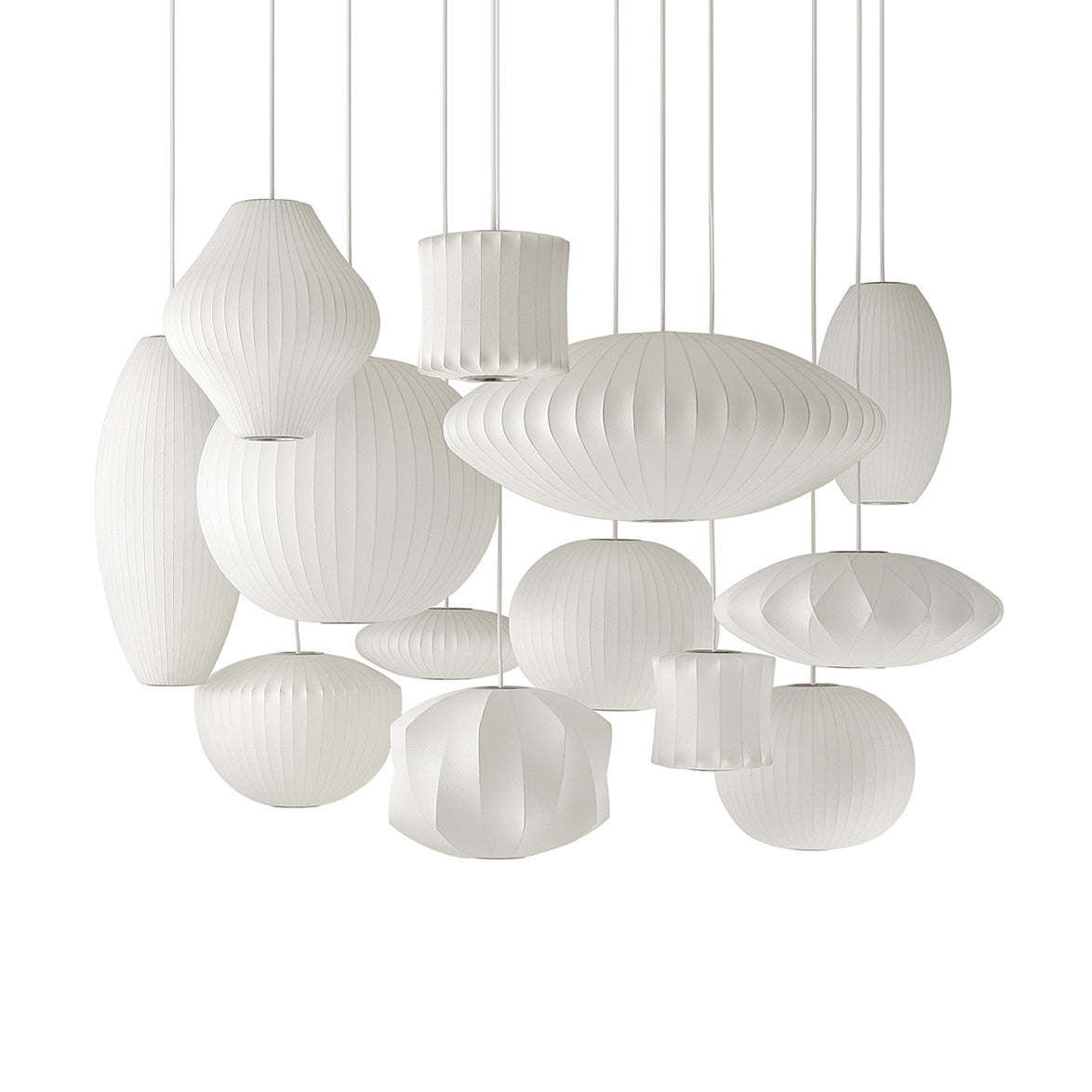 Nyla | Modern Glass Glow Pendant Light Living Room
