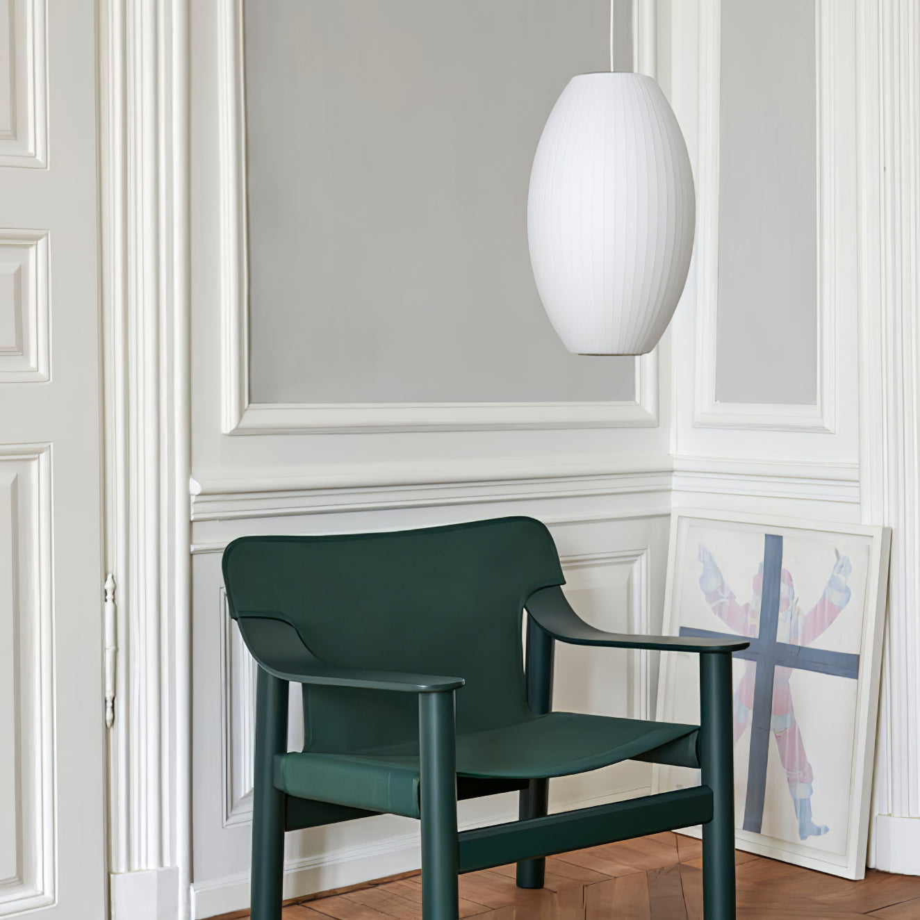 Nyla | Modern Glass Glow Pendant Light Living Room
