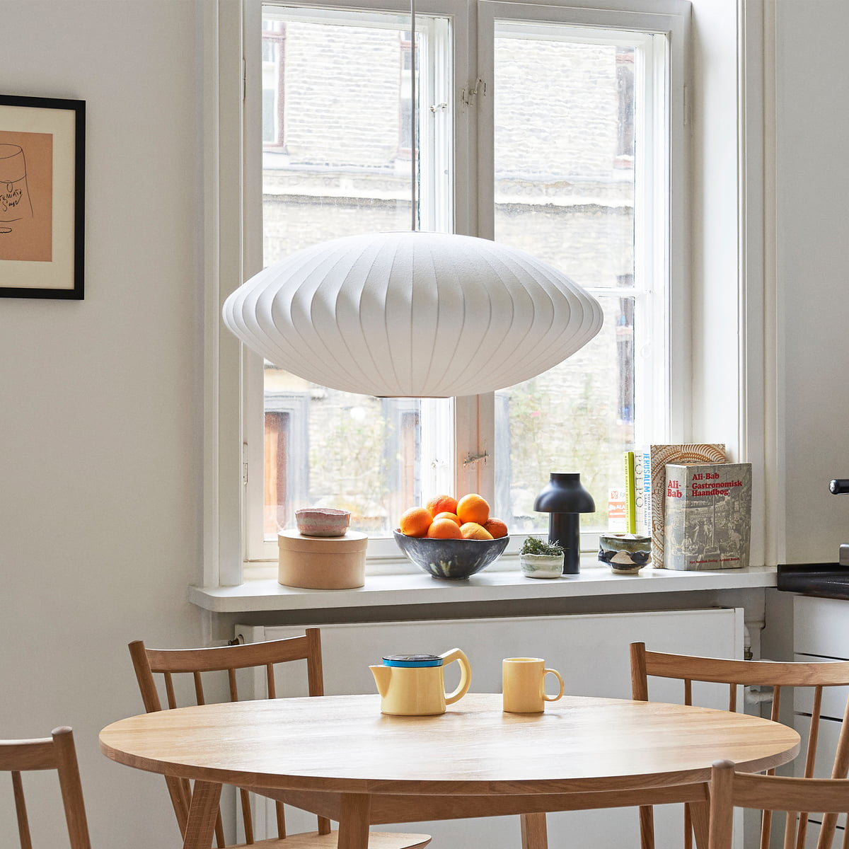 Nyla | Modern Glass Glow Pendant Light Living Room
