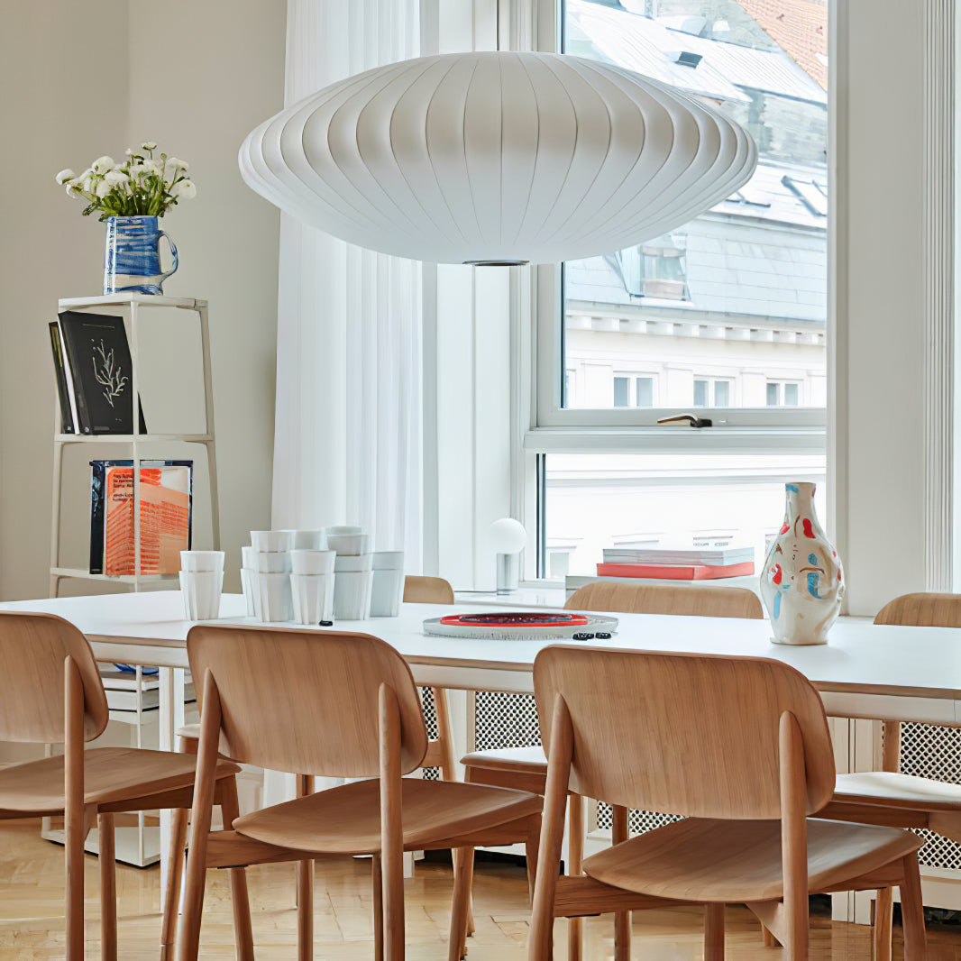 Nyla | Modern Glass Glow Pendant Light Living Room
