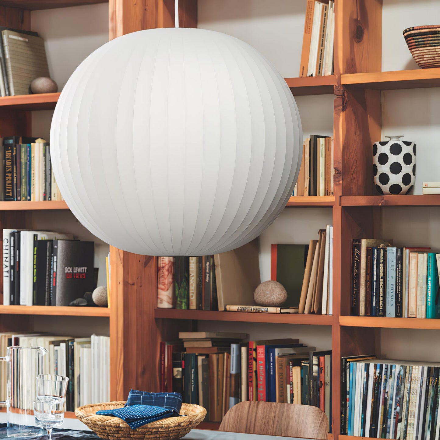 Nyla | Modern Glass Glow Pendant Light Living Room