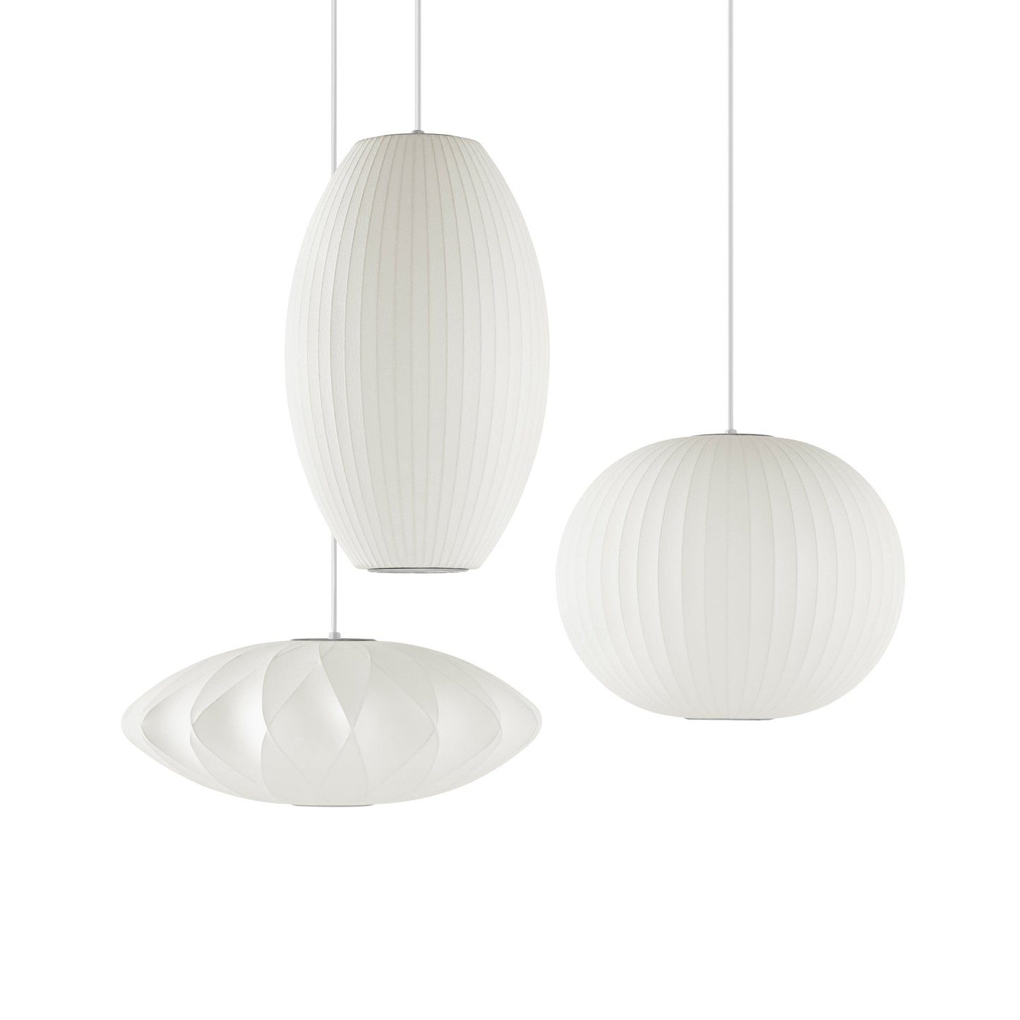 Nyla | Modern Glass Glow Pendant Light Living Room