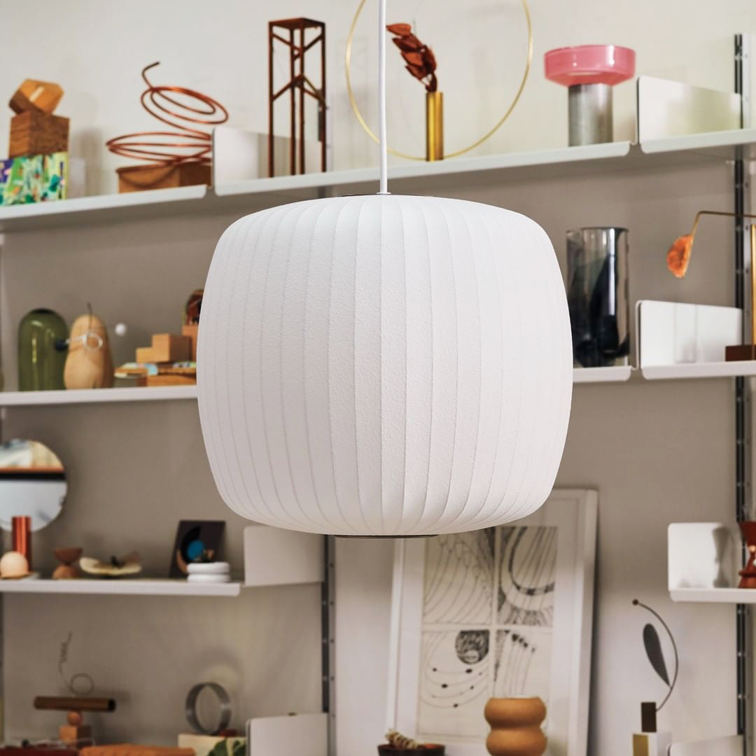 Nyla | Modern Glass Glow Pendant Light Living Room