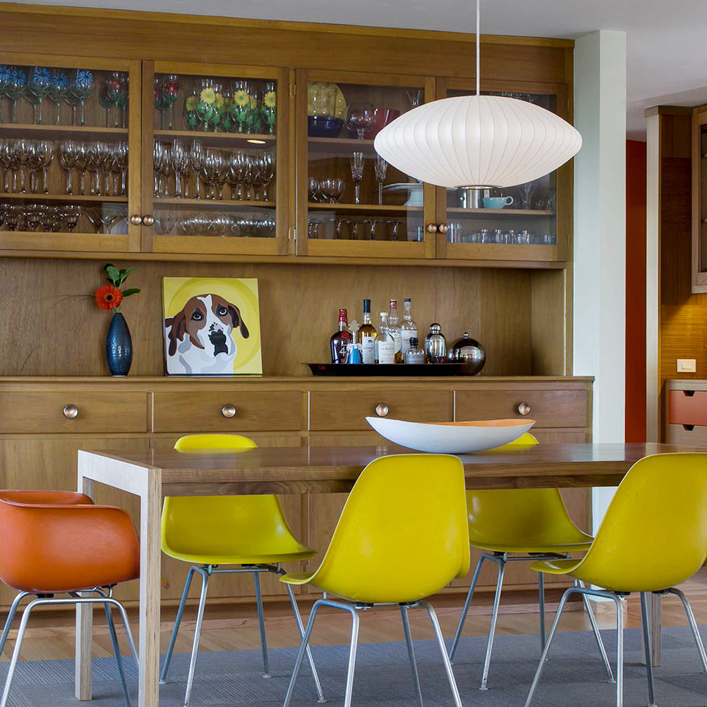 Nyla | Modern Glass Glow Pendant Light Living Room