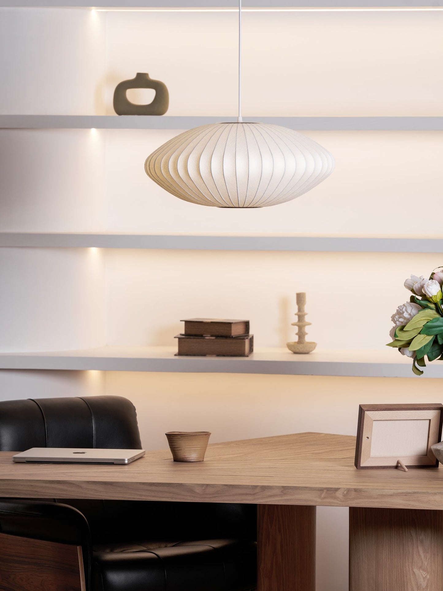 Nyla | Modern Glass Glow Pendant Light Living Room