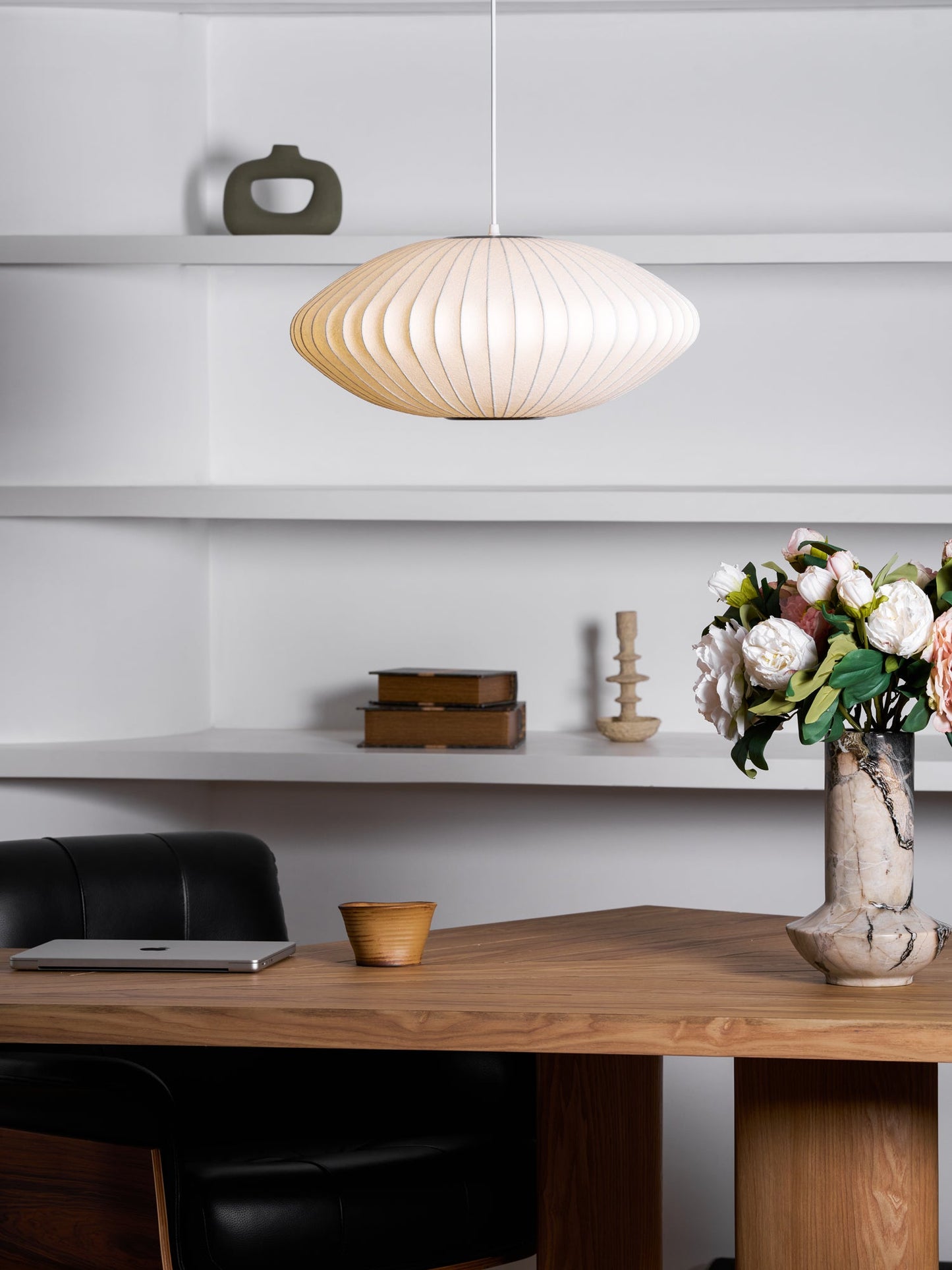 Nyla | Modern Glass Glow Pendant Light Living Room