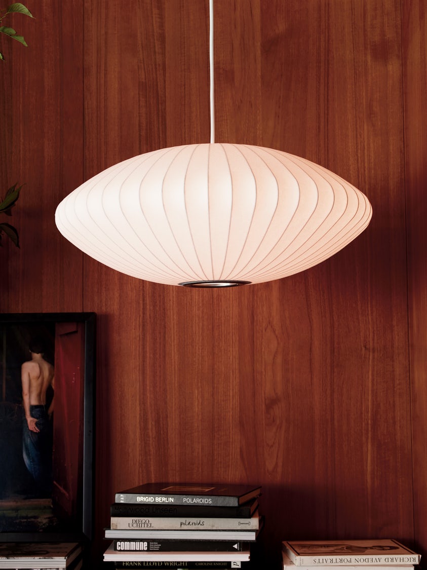 Nyla | Modern Glass Glow Pendant Light Living Room