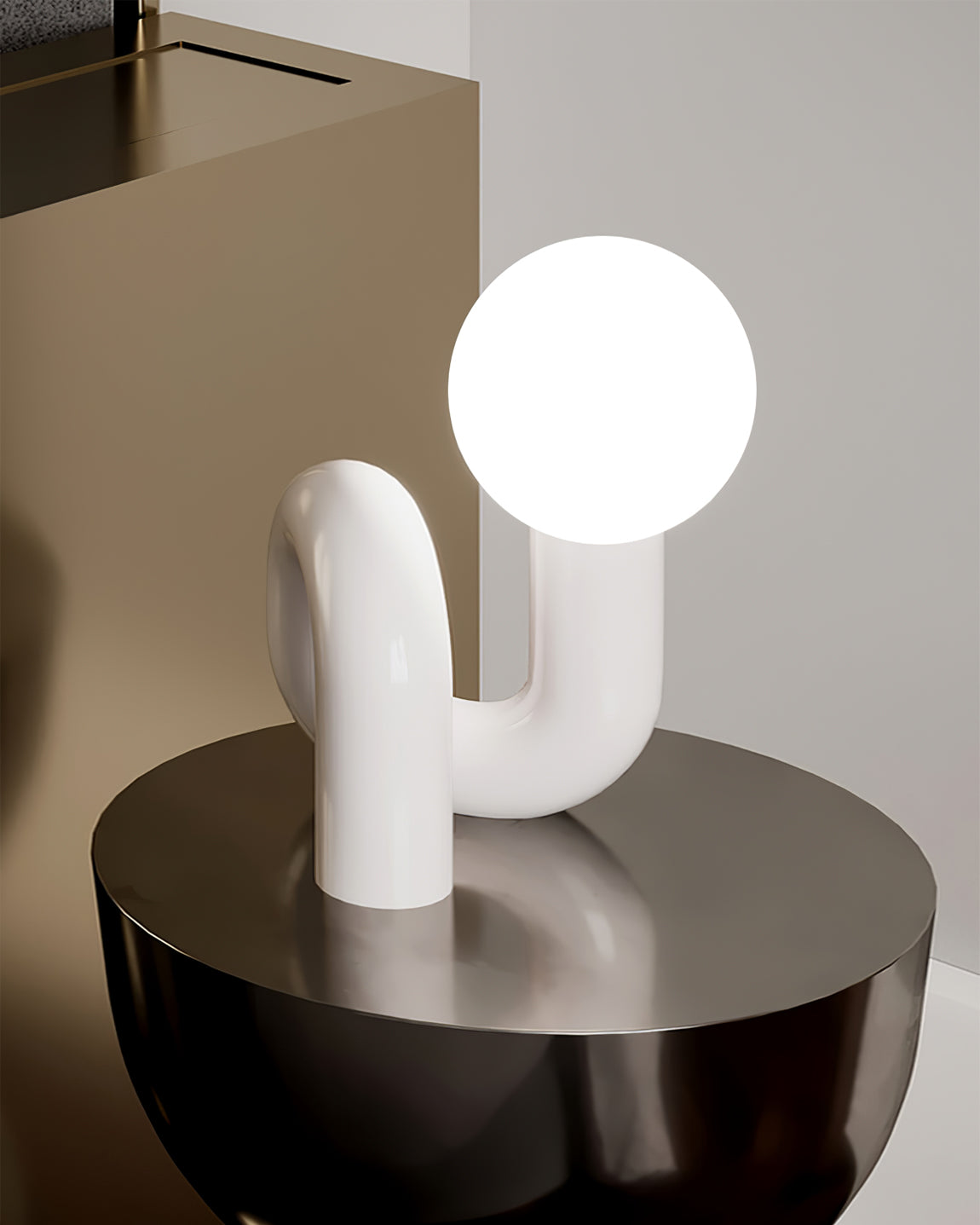 Sola | Decorative Spiral Glass Resin Table Reading Lamp for Bedroom