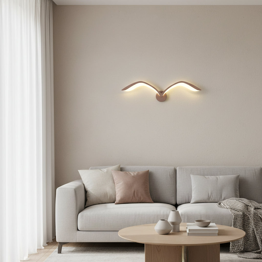 Alistair | Decorative Seagull LED Wall Sconce for Bedroom and Living Room