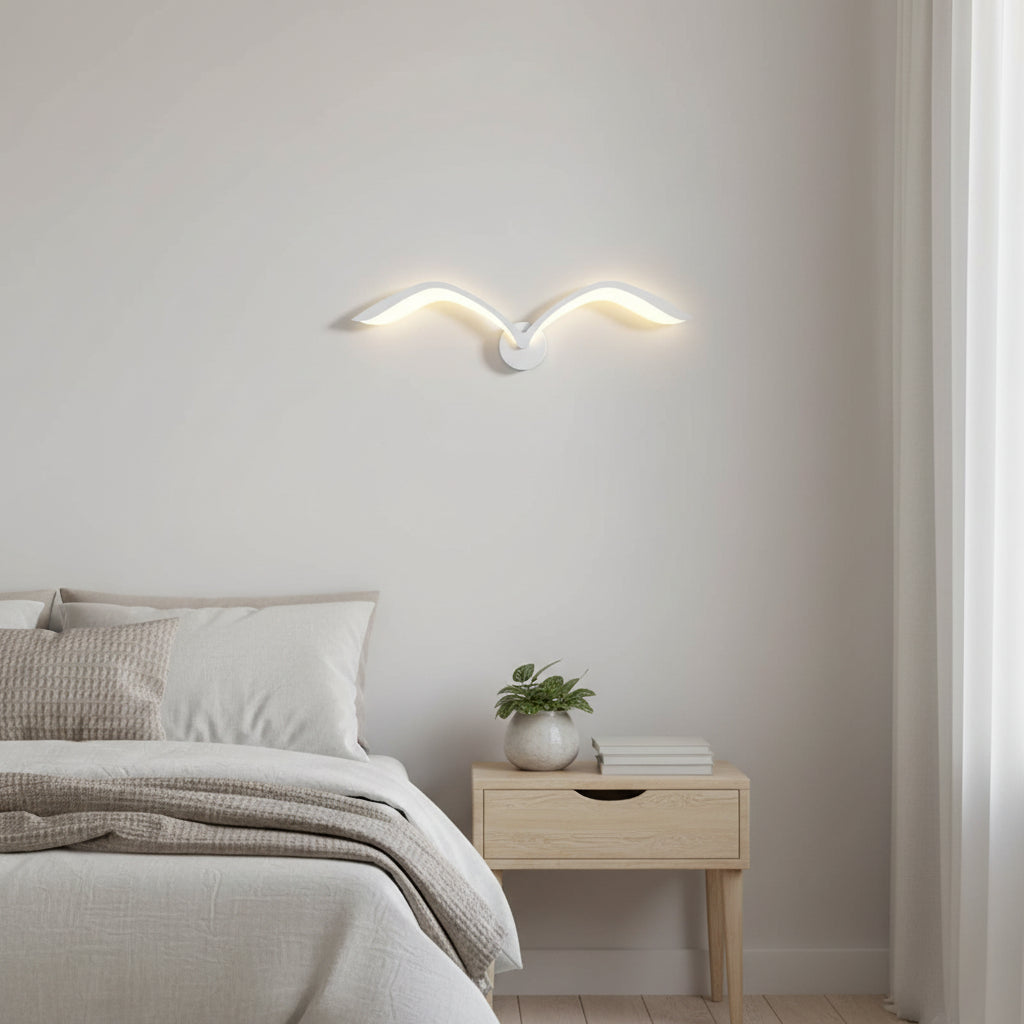Alistair | Decorative Seagull LED Wall Sconce for Bedroom and Living Room