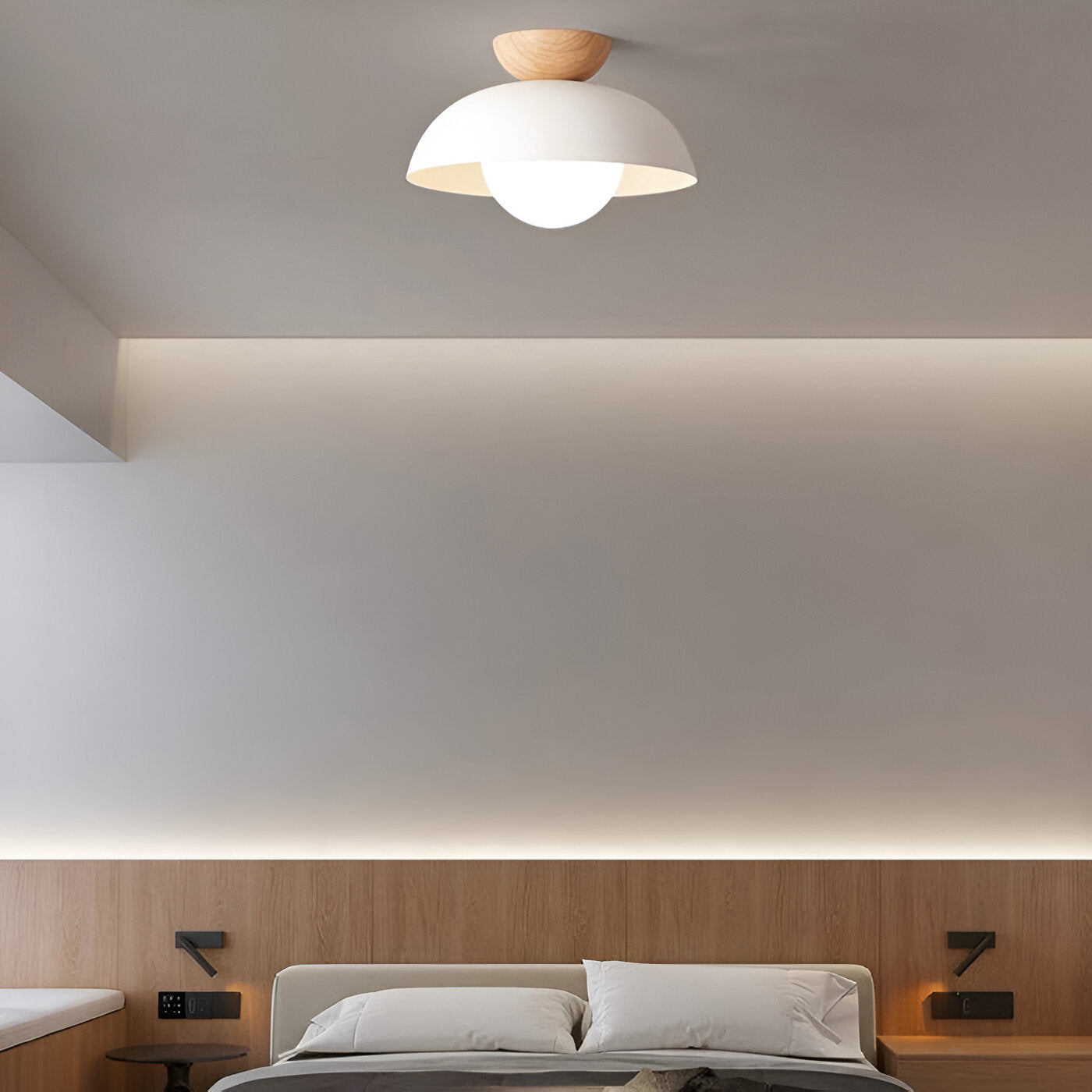 Elara | Scandinavian Iron Shade Ceiling Lamp