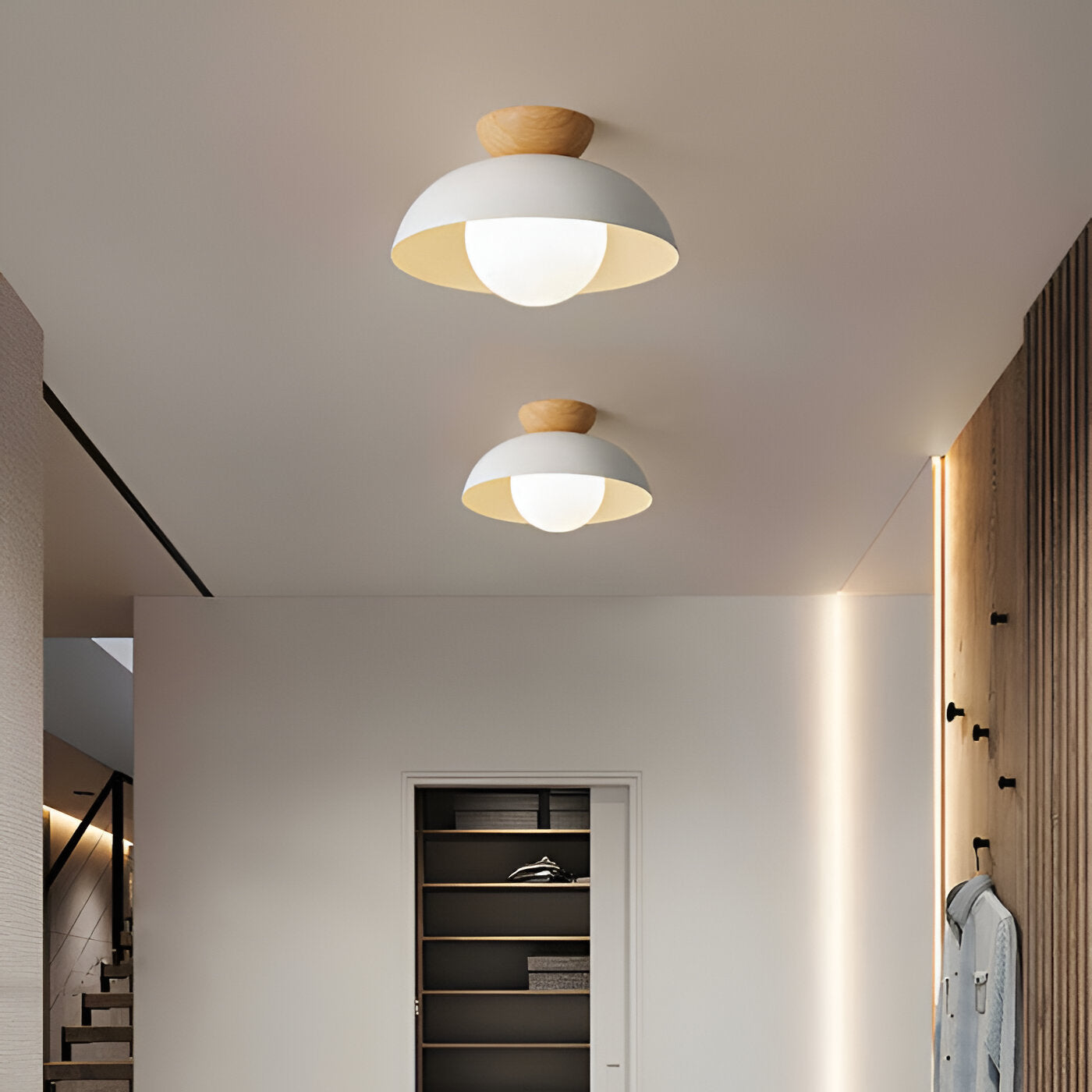Elara | Scandinavian Iron Shade Ceiling Lamp