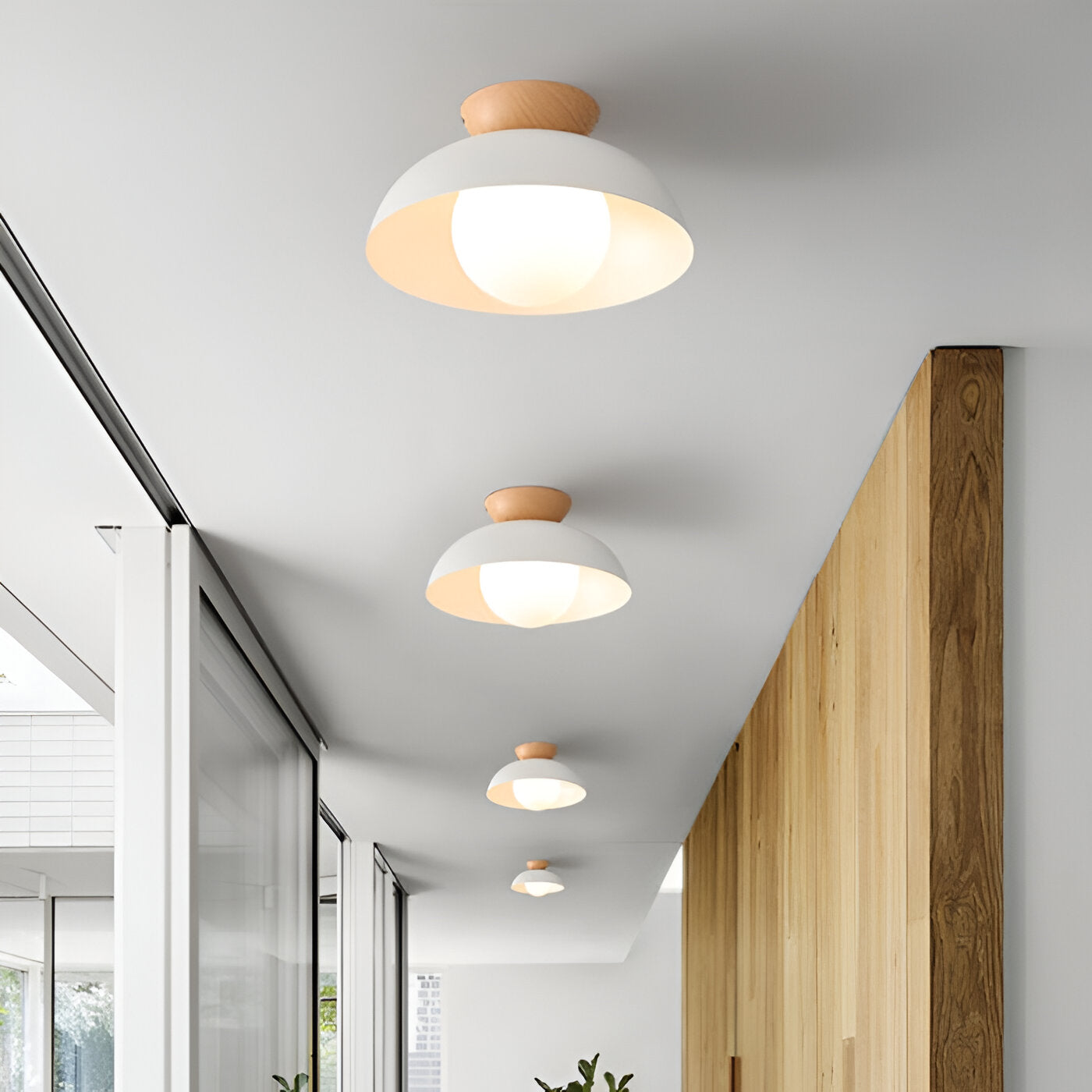Elara | Scandinavian Iron Shade Ceiling Lamp