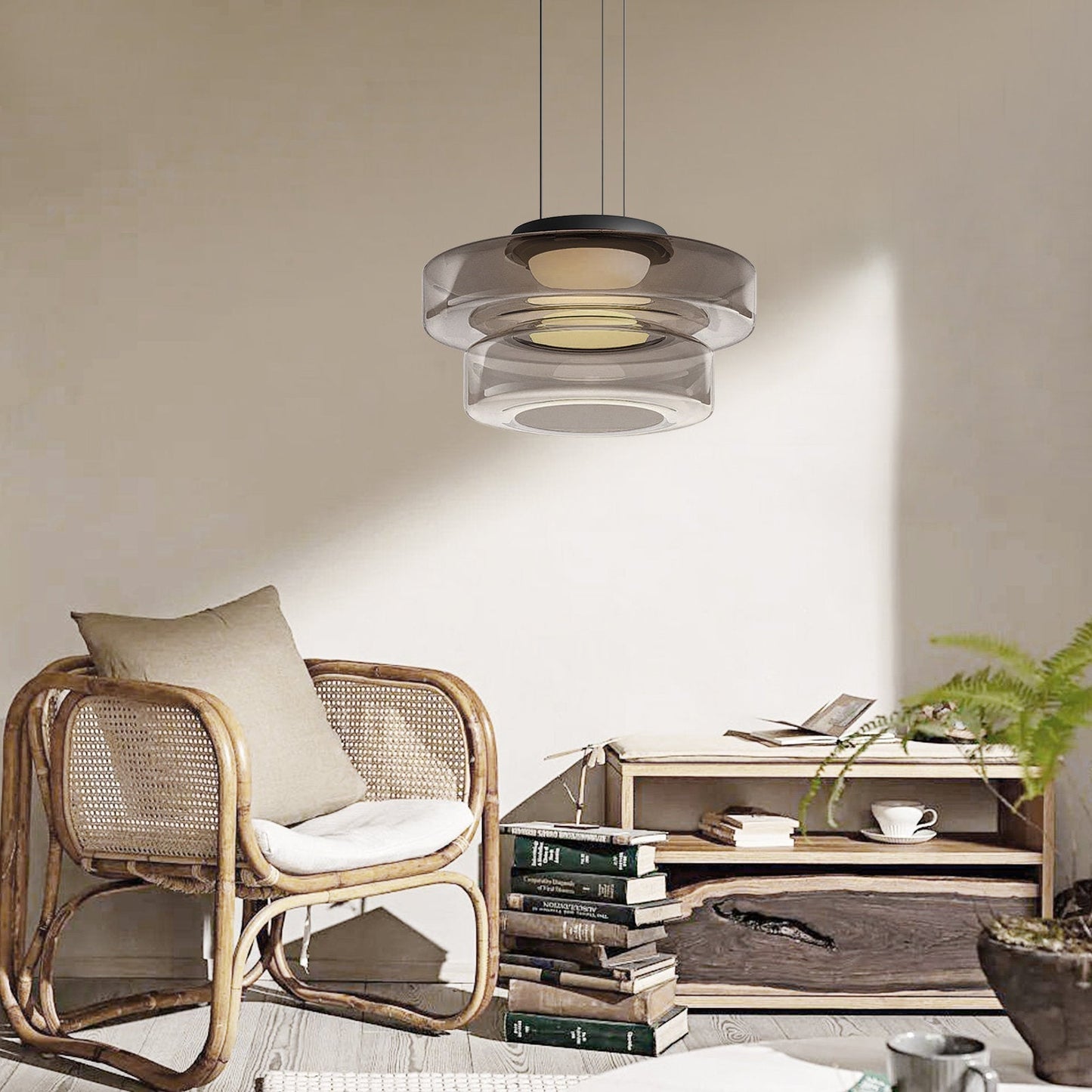 Xenor | Glass Pendant & Ceiling Light for Living Room