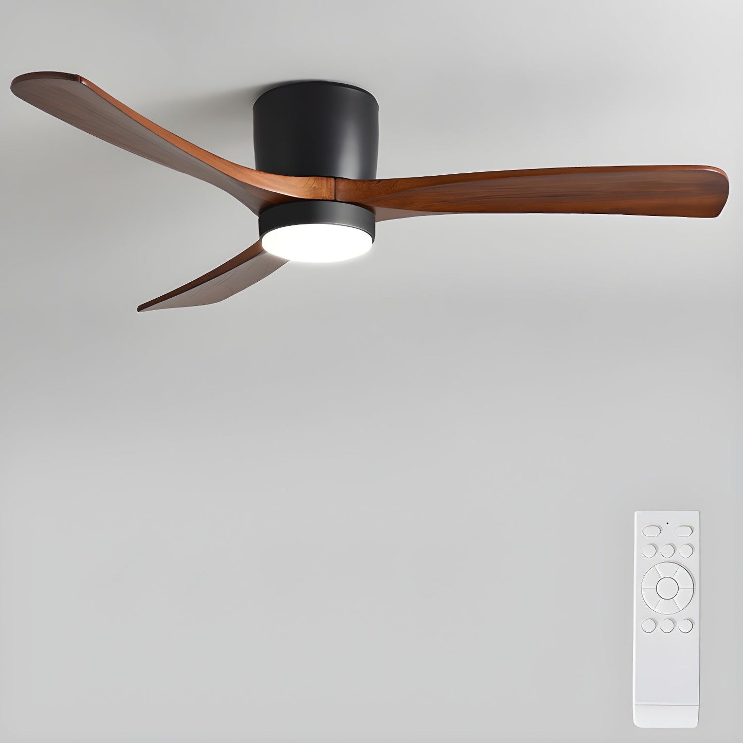 Aura | Wooden LED Ceiling Fan with Light (42” / 48” / 52”)