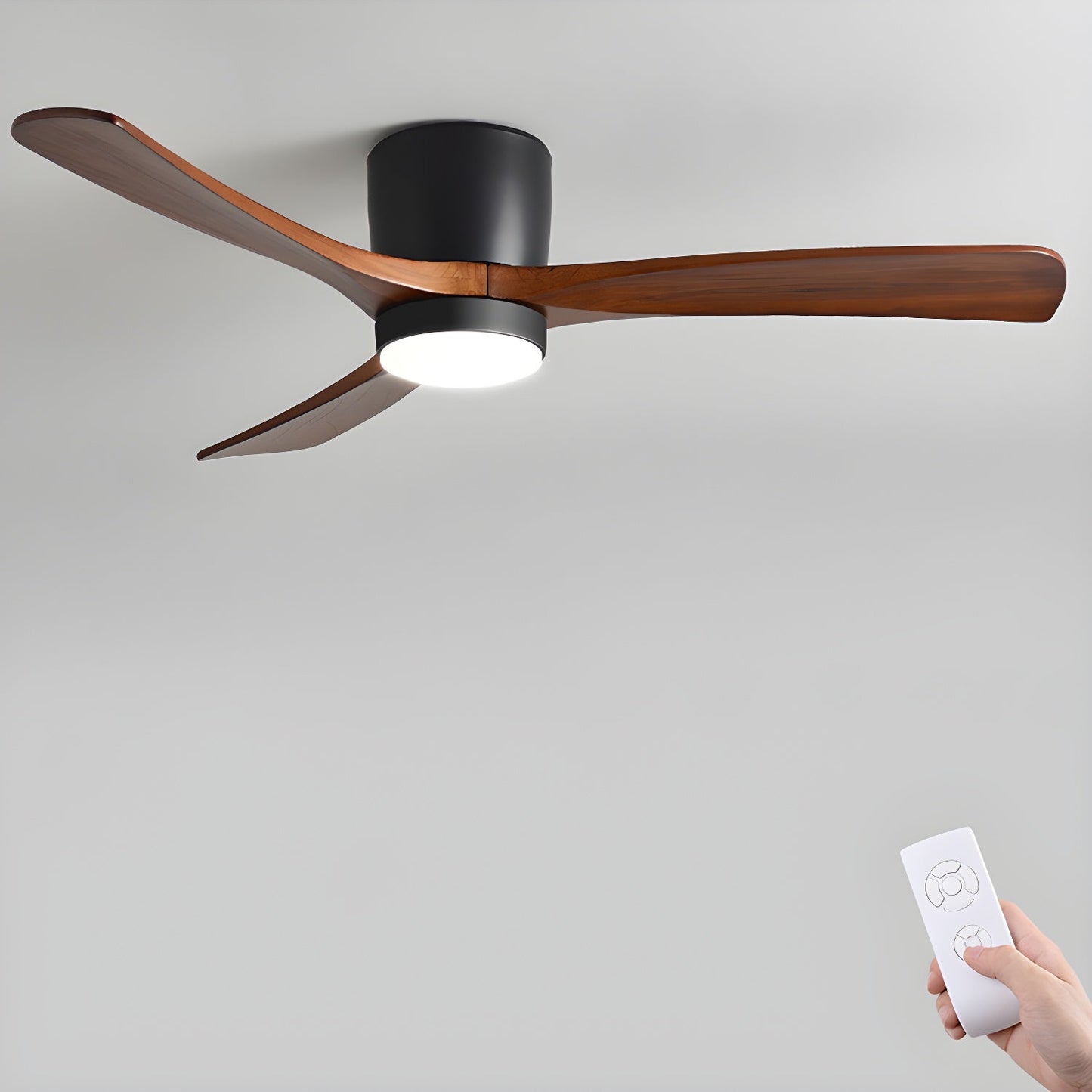Aura | Wooden LED Ceiling Fan with Light (42” / 48” / 52”)