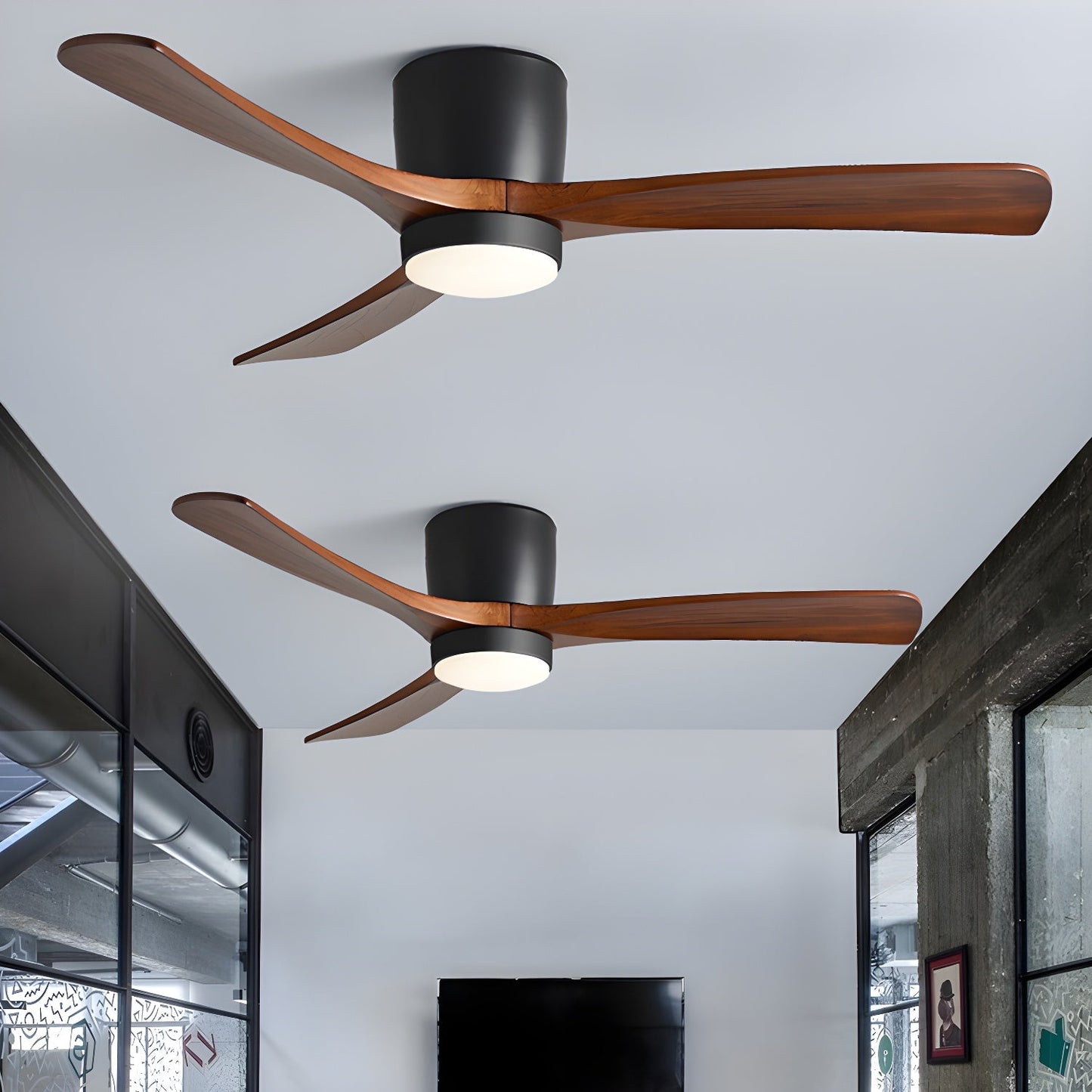 Aura | Wooden LED Ceiling Fan with Light (42” / 48” / 52”)