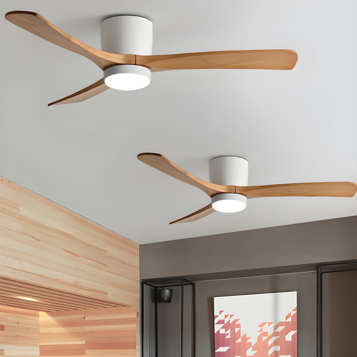 Aura | Wooden LED Ceiling Fan with Light (42” / 48” / 52”)