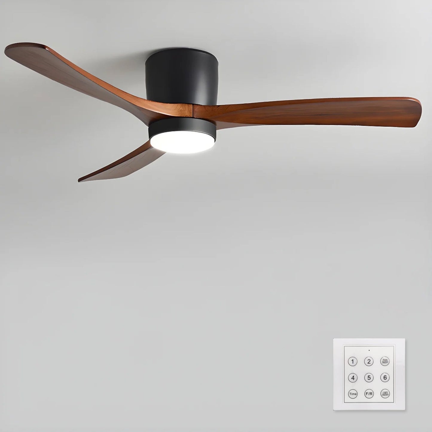 Aura | Wooden LED Ceiling Fan with Light (42” / 48” / 52”)