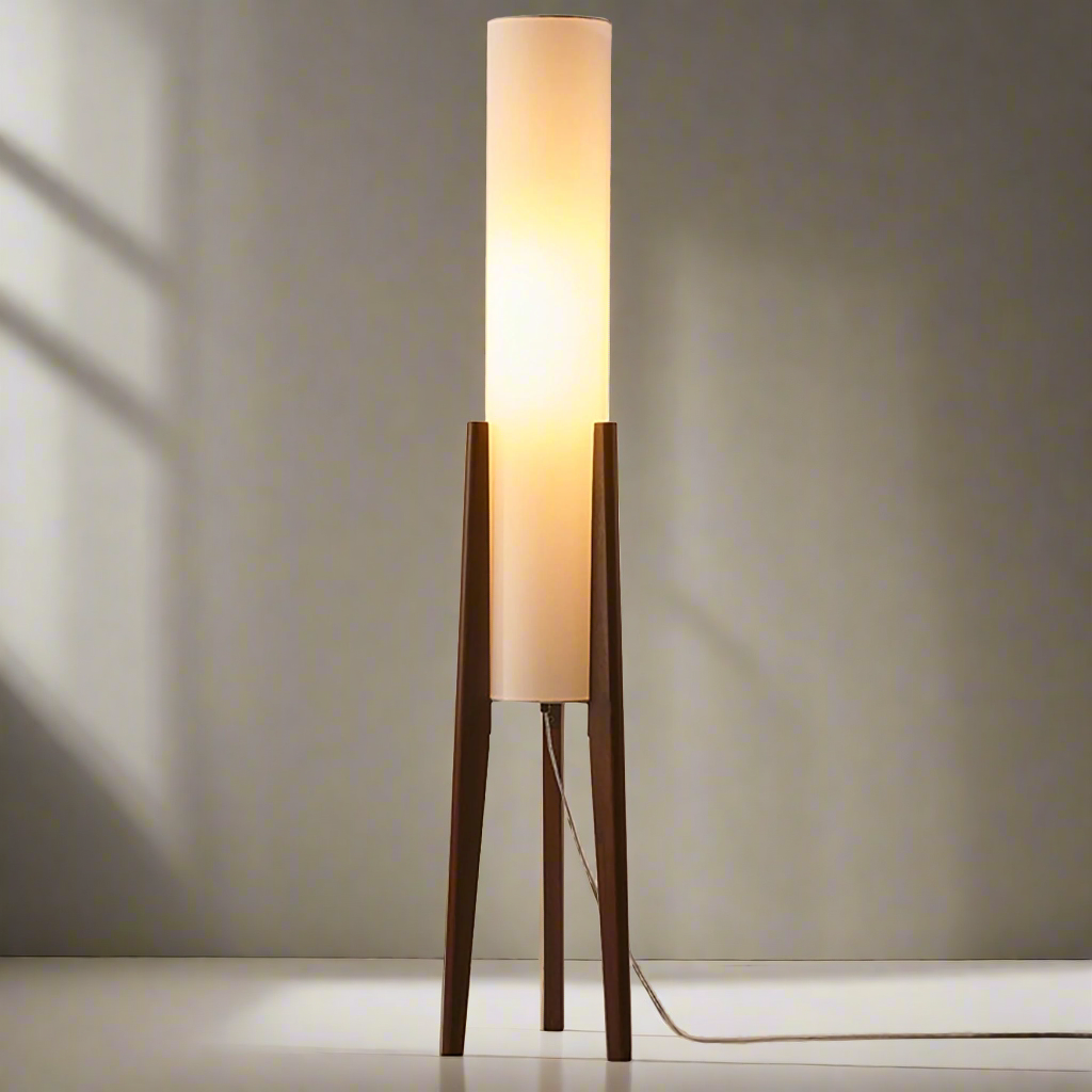 Noirwood | Walnut Wood Base Floor Lamp