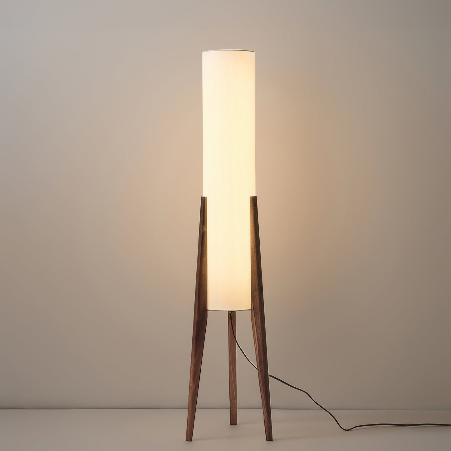 Noirwood | Walnut Wood Base Floor Lamp