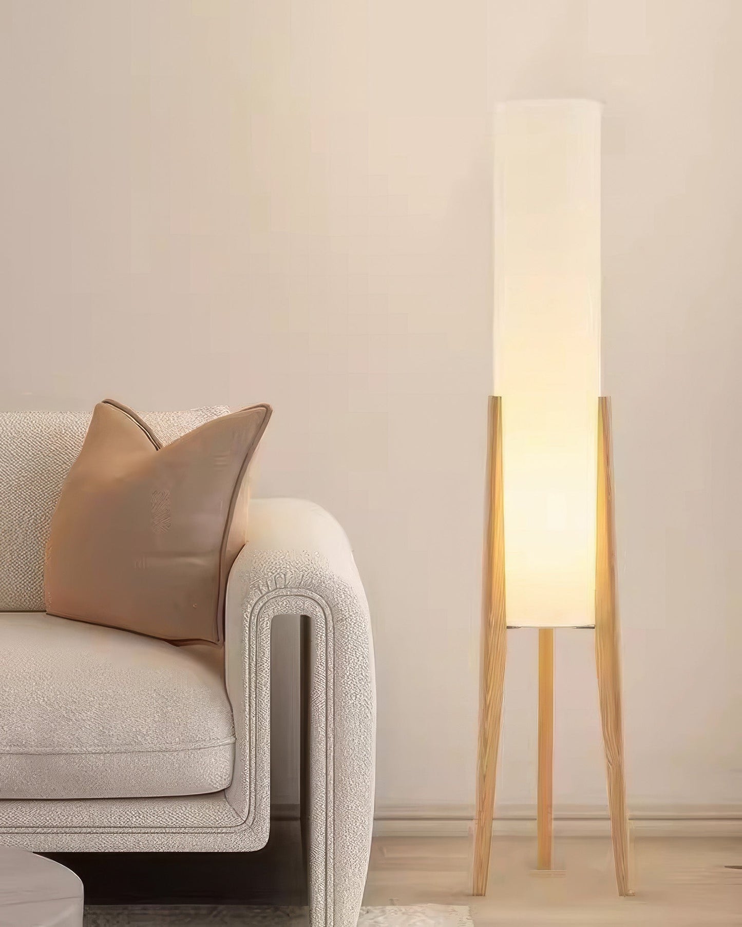 Noirwood | Walnut Wood Base Floor Lamp