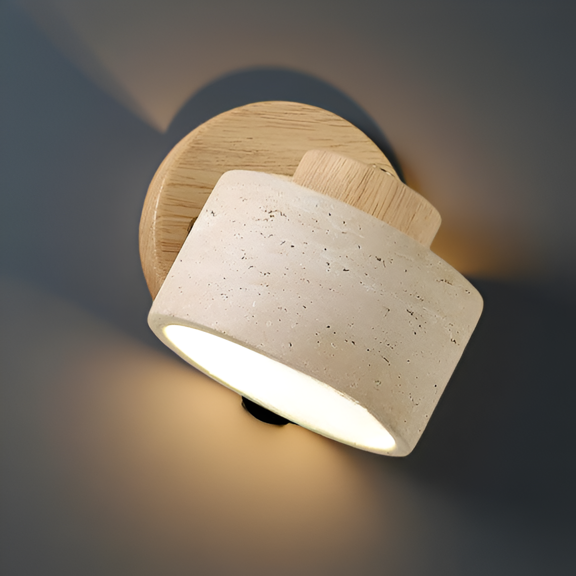 Vida | Travertine Stone Bed Side Wall Light
