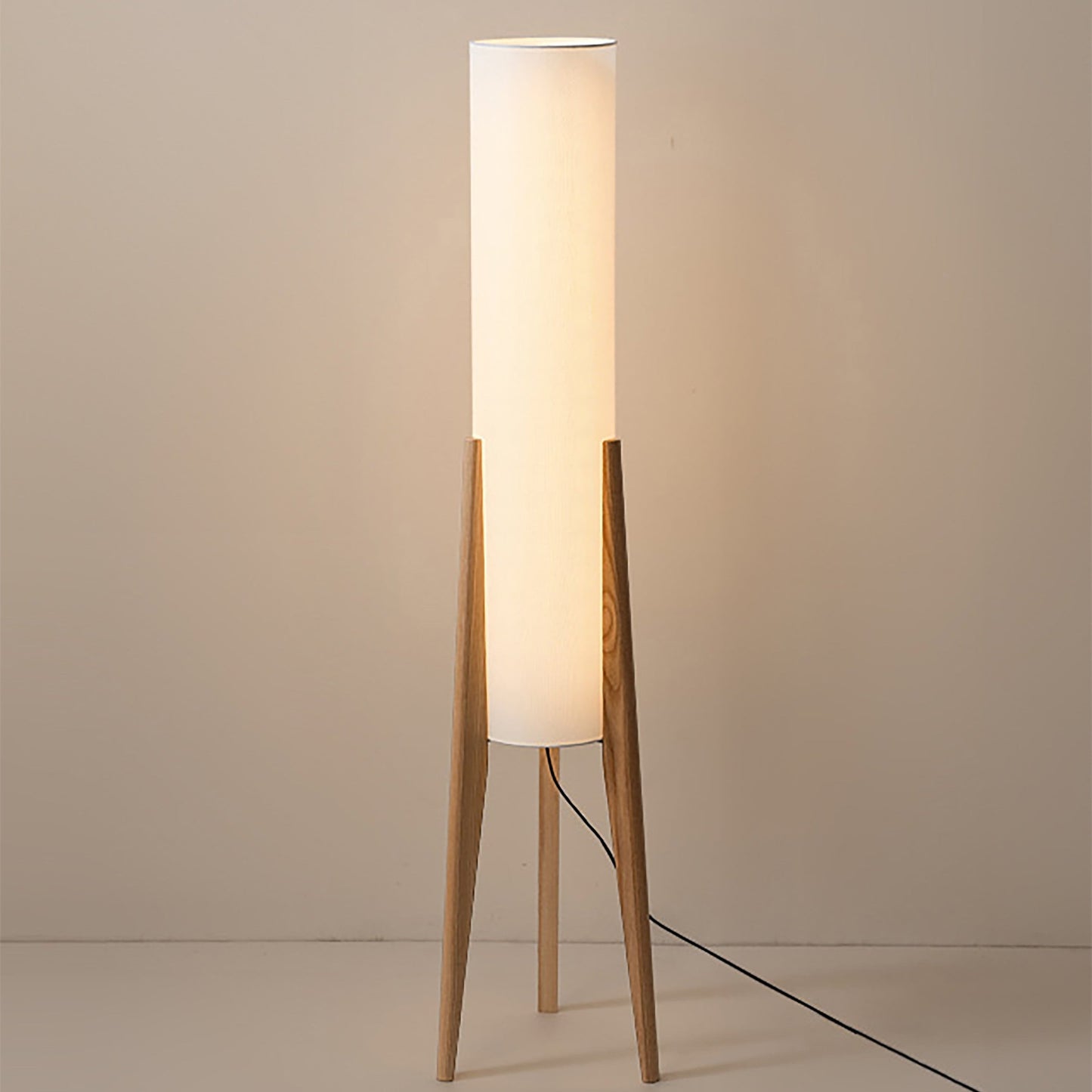 Noirwood | Walnut Wood Base Floor Lamp