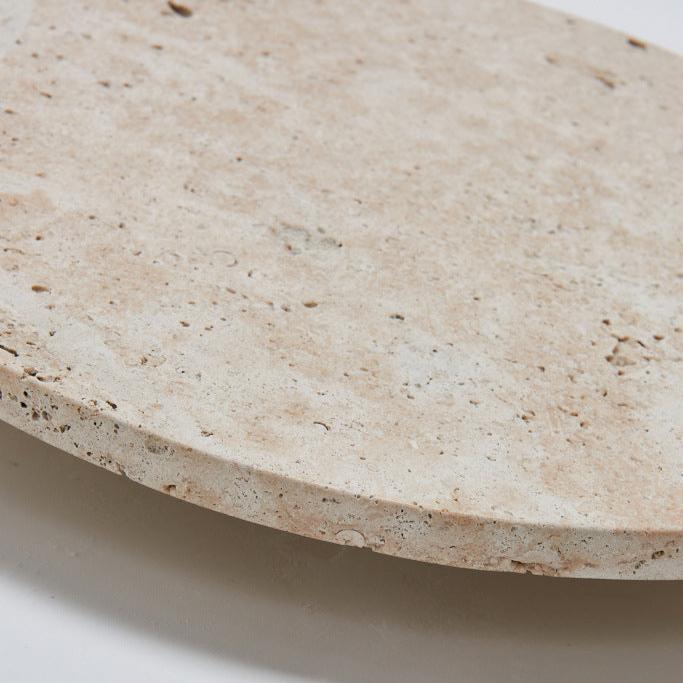 Vida | Natural Travertine Stone Round Wall Light