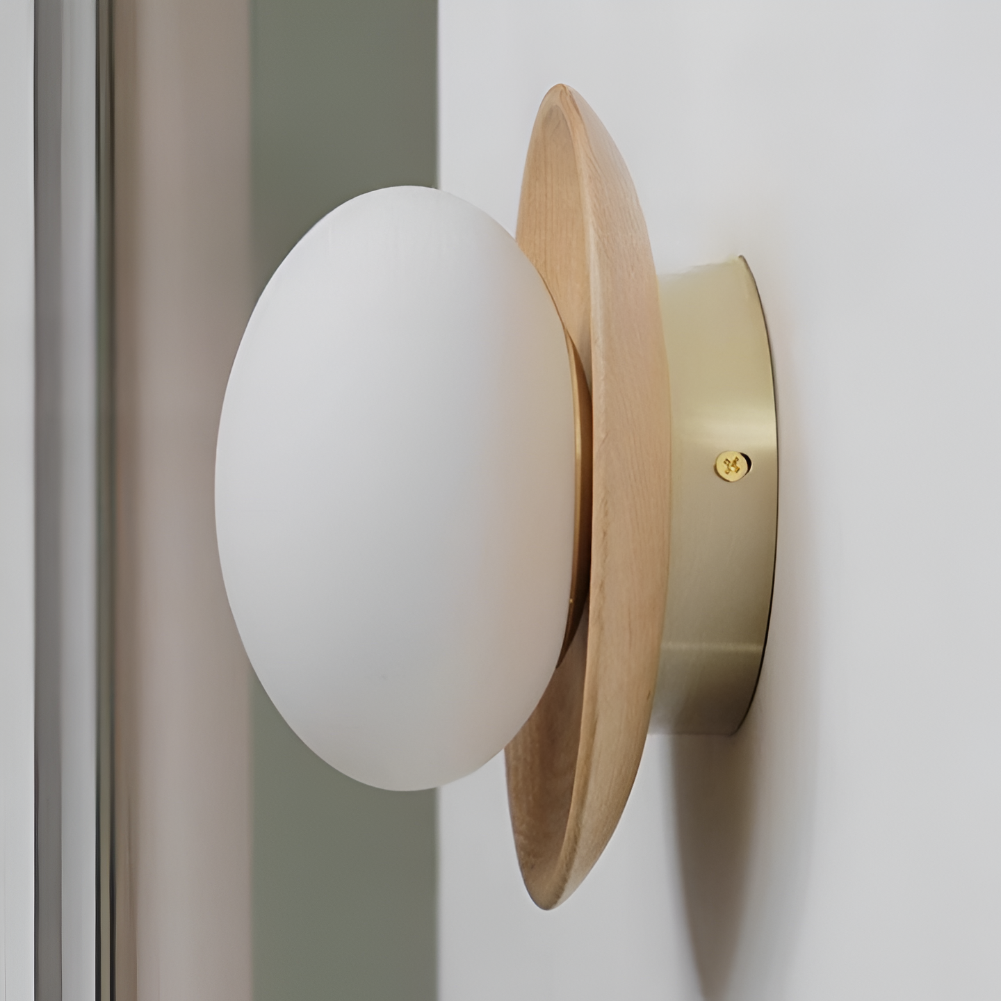 Elaar | Scandinavian Natural Wood LED Wall Light