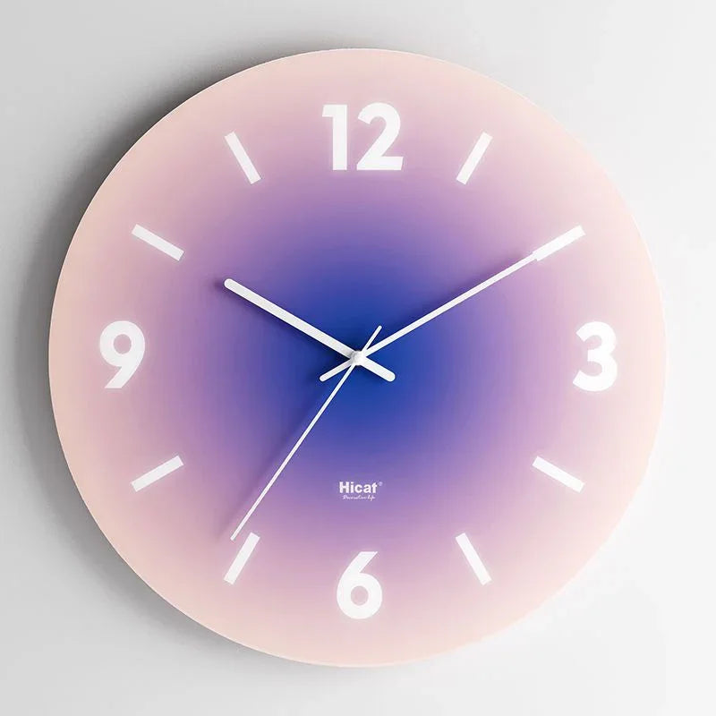Lucienne | Sleek Contemporary Transparent Glass Wall Clock